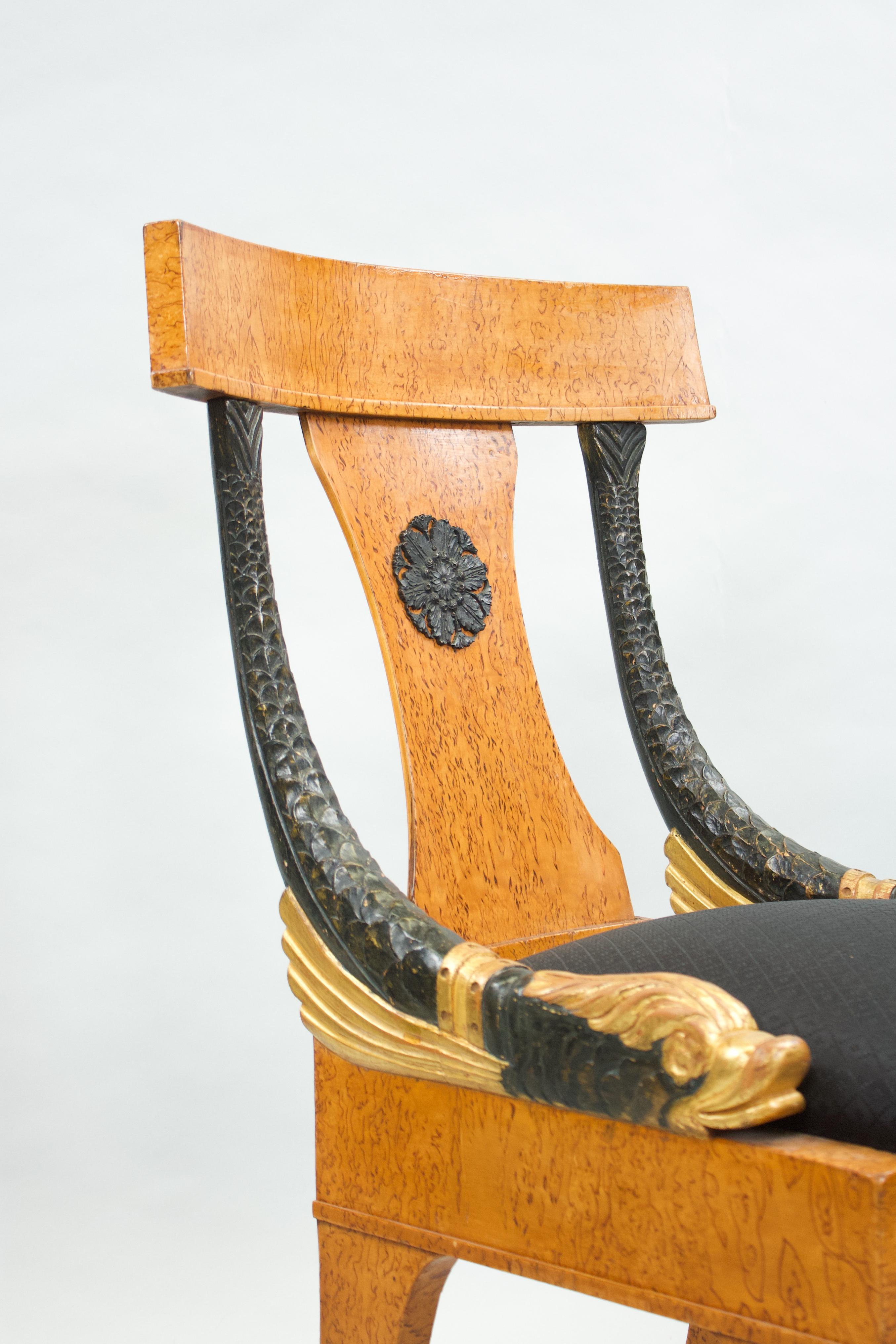 20th Century Eight Russian-Style Dining Room Chairs For Sale