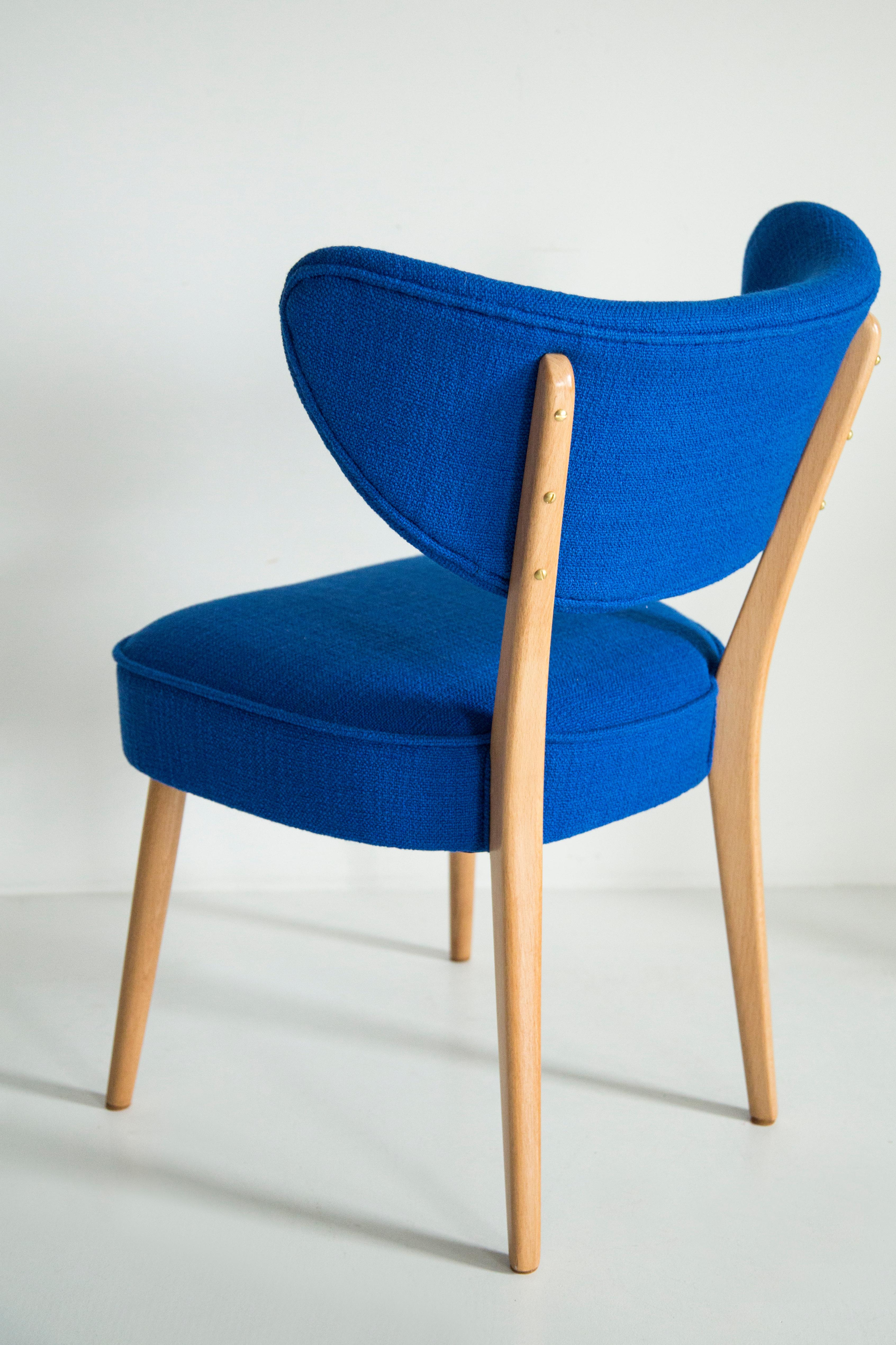 Bouclé Huit chaises de salle à manger coquillage, Très par Dedar, par Vintola Studio, Europe, Pologne en vente