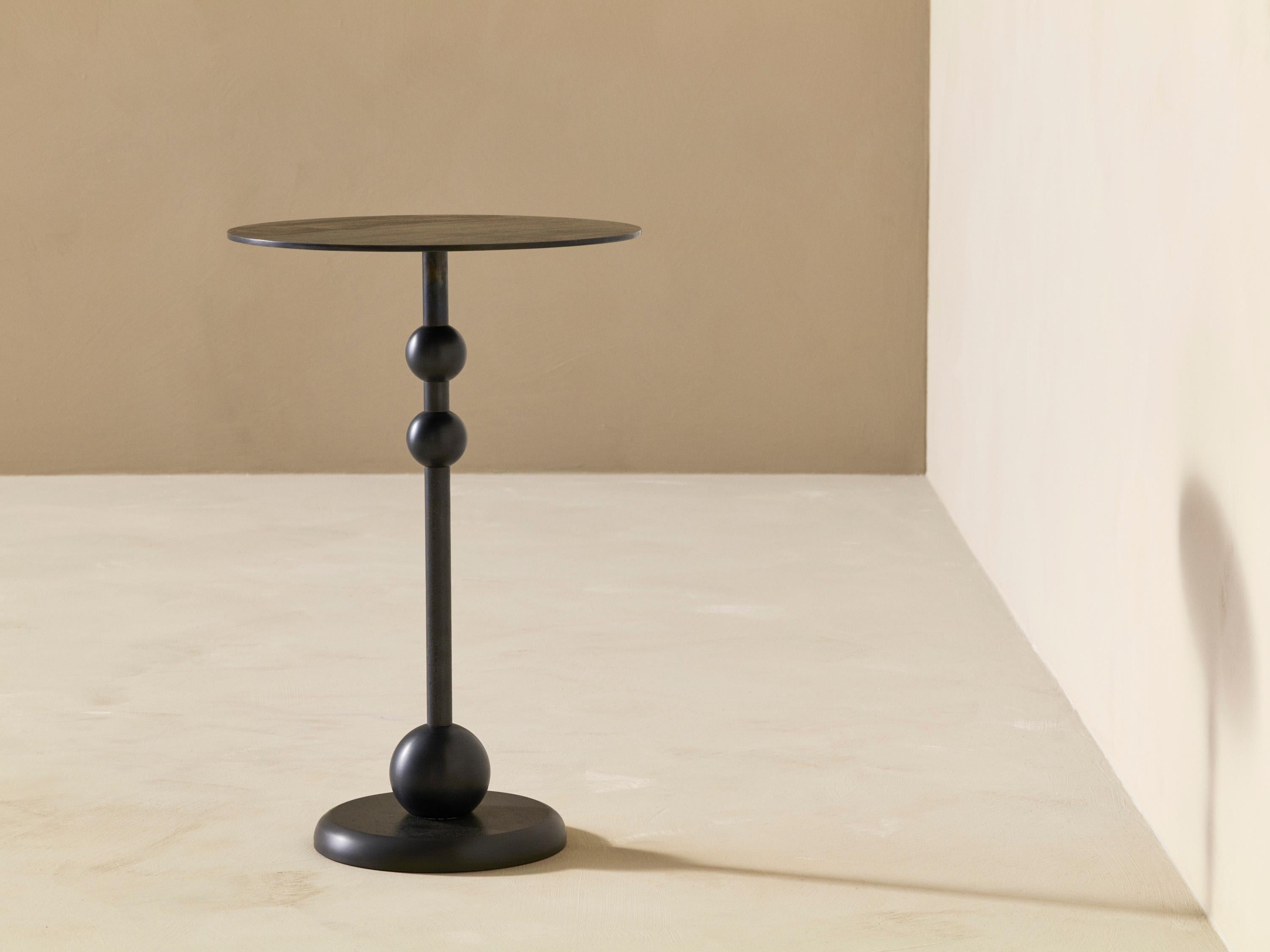 Eight Side Table S by Veermakers
Dimensions: D 40 x H 60 cm. 
Materials: Craft Black steel.

About: After years of successful collaboration on luxury interior design projects, Louise Liljencrantz and KFK Cabinet Makers came together in 2017 to