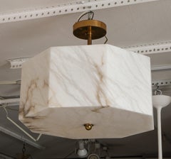 Apparecchio in alabastro personalizzato a otto lati