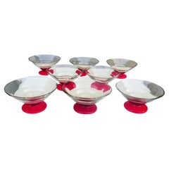 Eight small cups attributed to Napoleone Martinuzzi for Venini