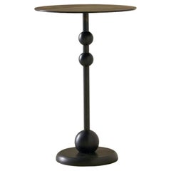 Huit petites tables d'appoint en acier noir Craft