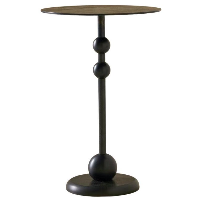 Eight Small Side Table in Craft Black Steel For Sale at 1stDibs