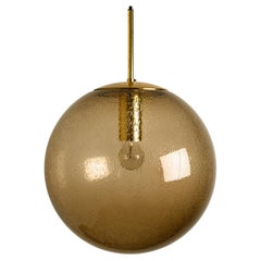 Eight Smoked Hand Blown Globes by Glashütte for Ginger