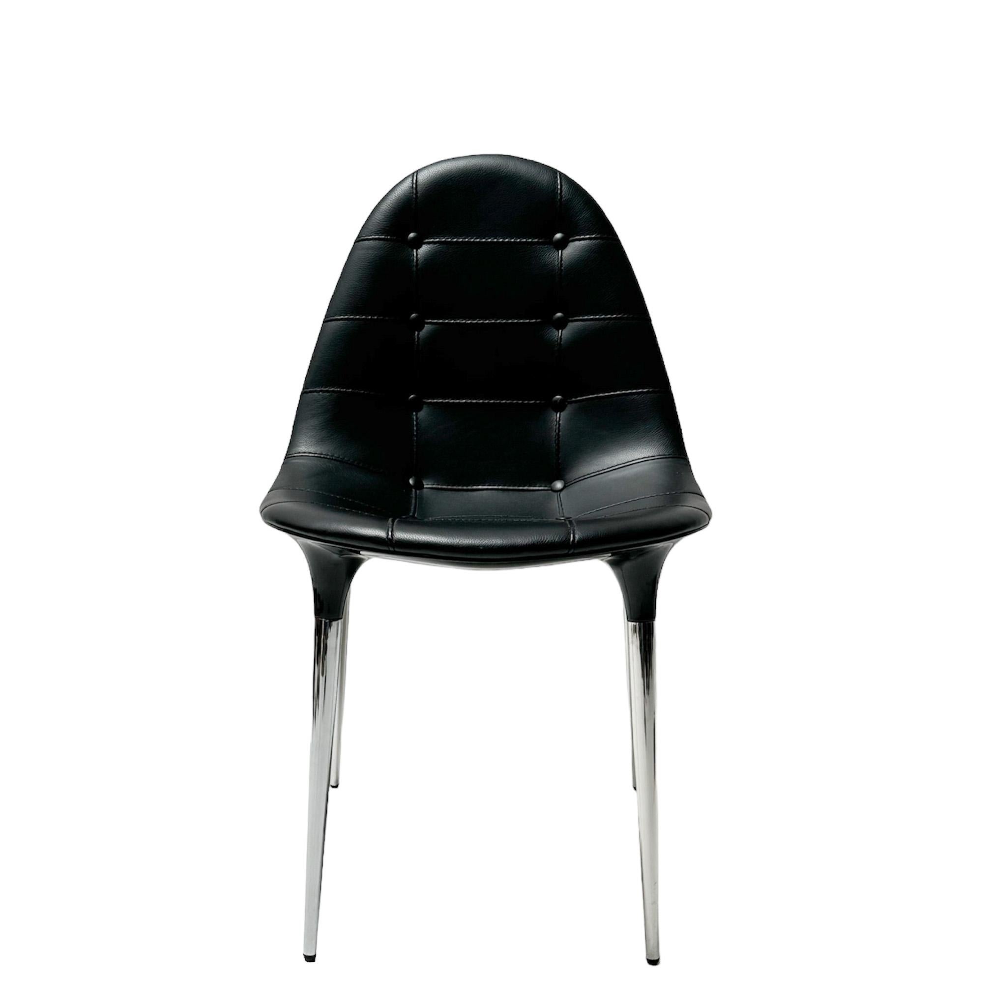 Eight Space Age Caprice Dining Room Chairs by Philippe Starck for Cassina, 2007 4