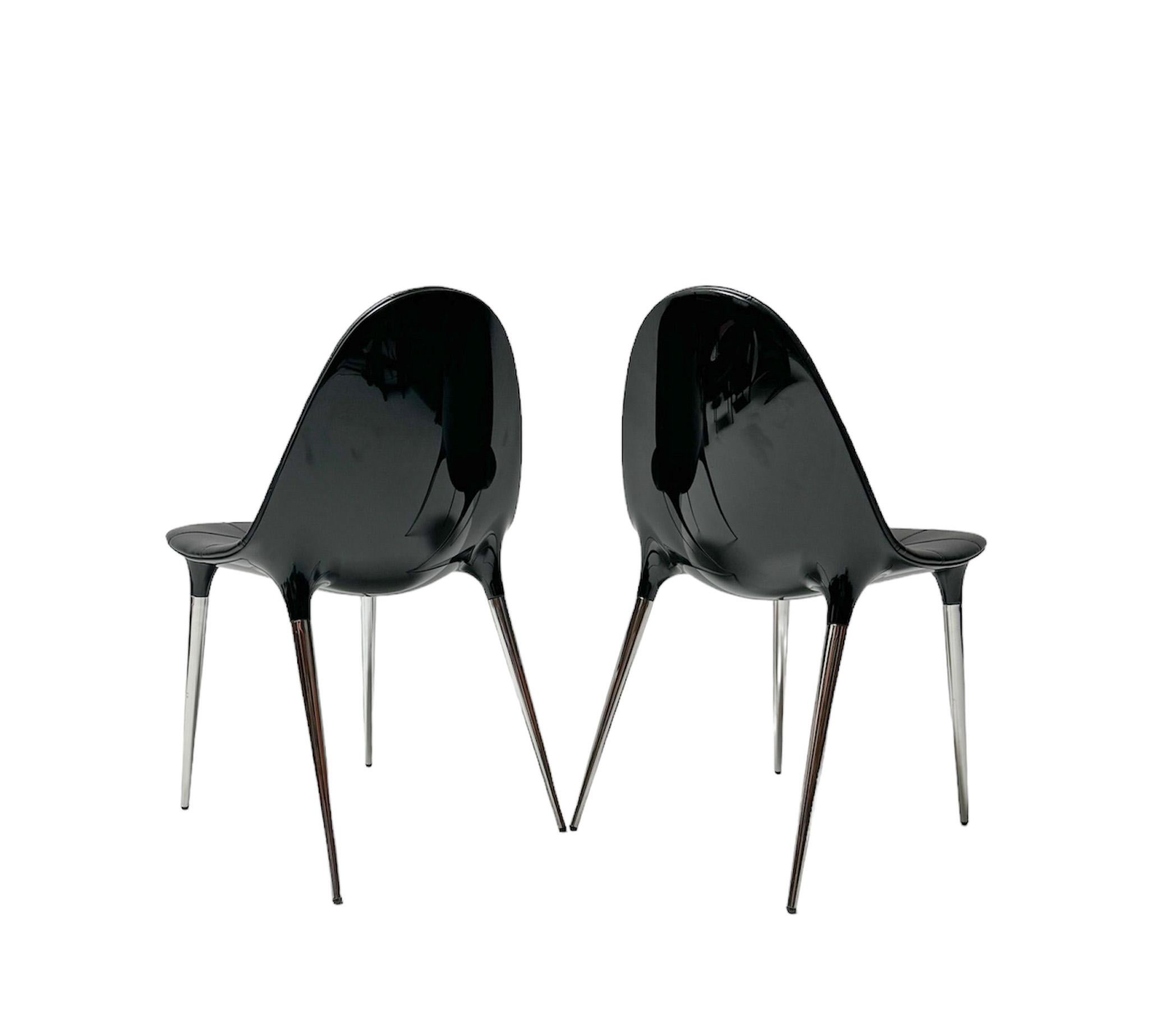 Eight Space Age Caprice Dining Room Chairs by Philippe Starck for Cassina, 2007 2
