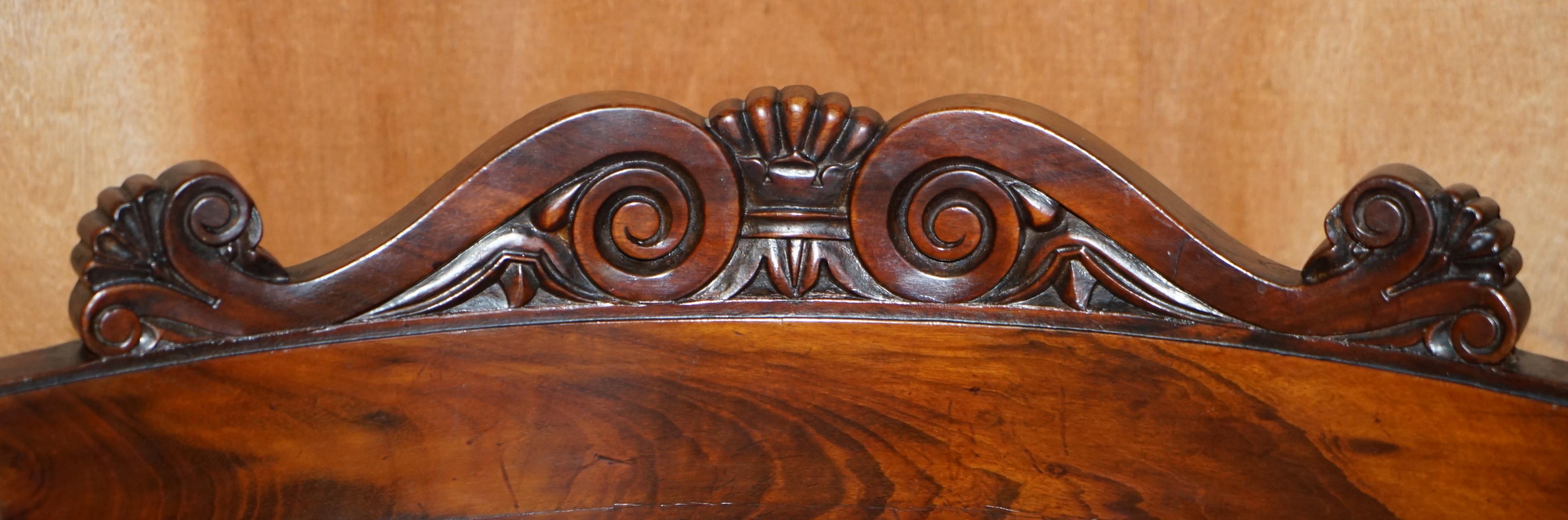 Upholstery Eight Stunning Antique Victorian Hardwood Dining Chairs with Barley Twist Backs