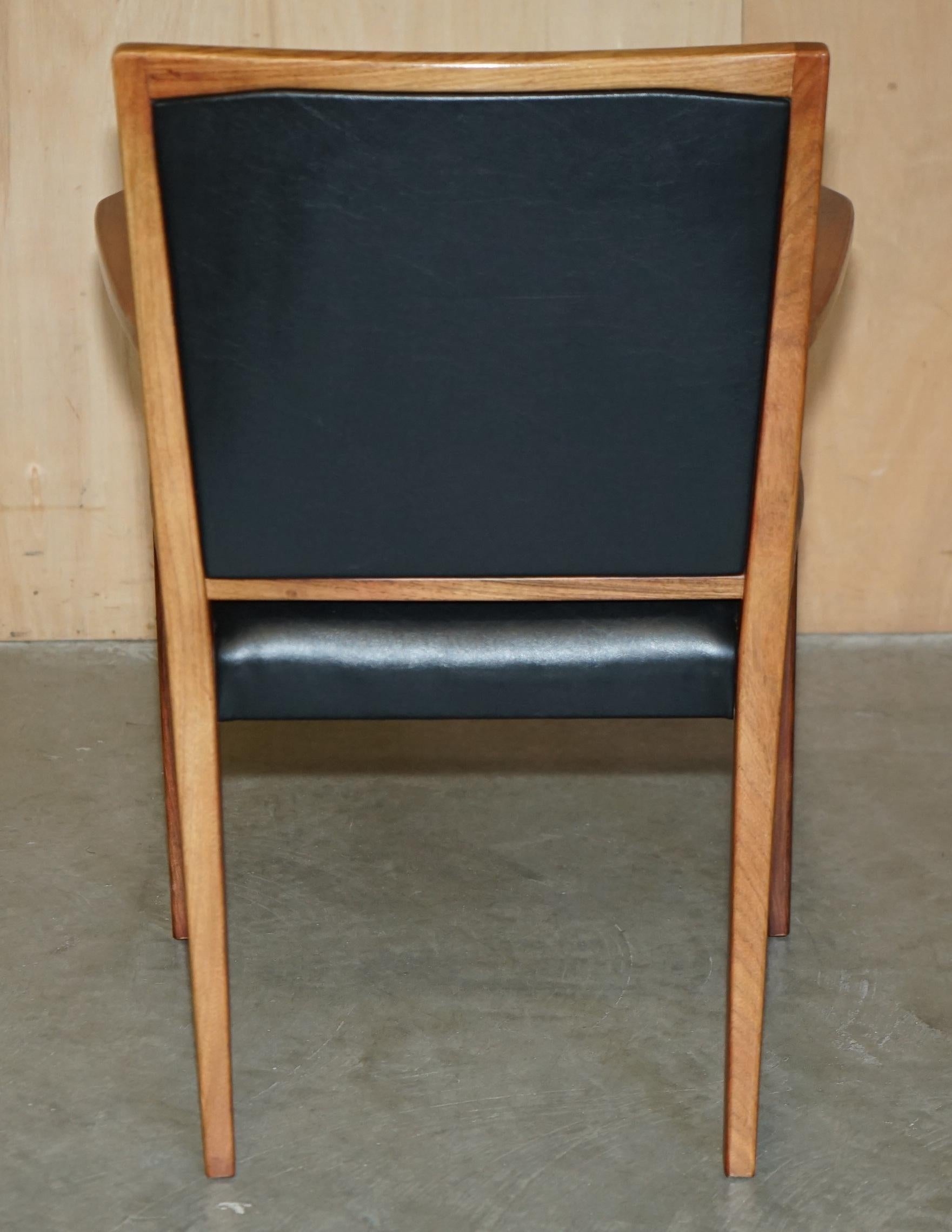 EIGHT STUNNING MID CENTURY MODERN 1970's GORDON RUSSELL HARDWOOD DINING CHAIRS For Sale 3