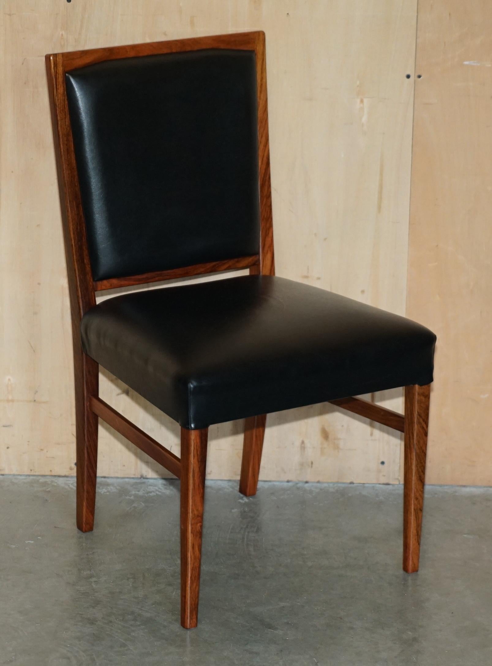 EIGHT STUNNING MID CENTURY MODERN 1970's GORDON RUSSELL HARDWOOD DINING CHAIRS For Sale 5