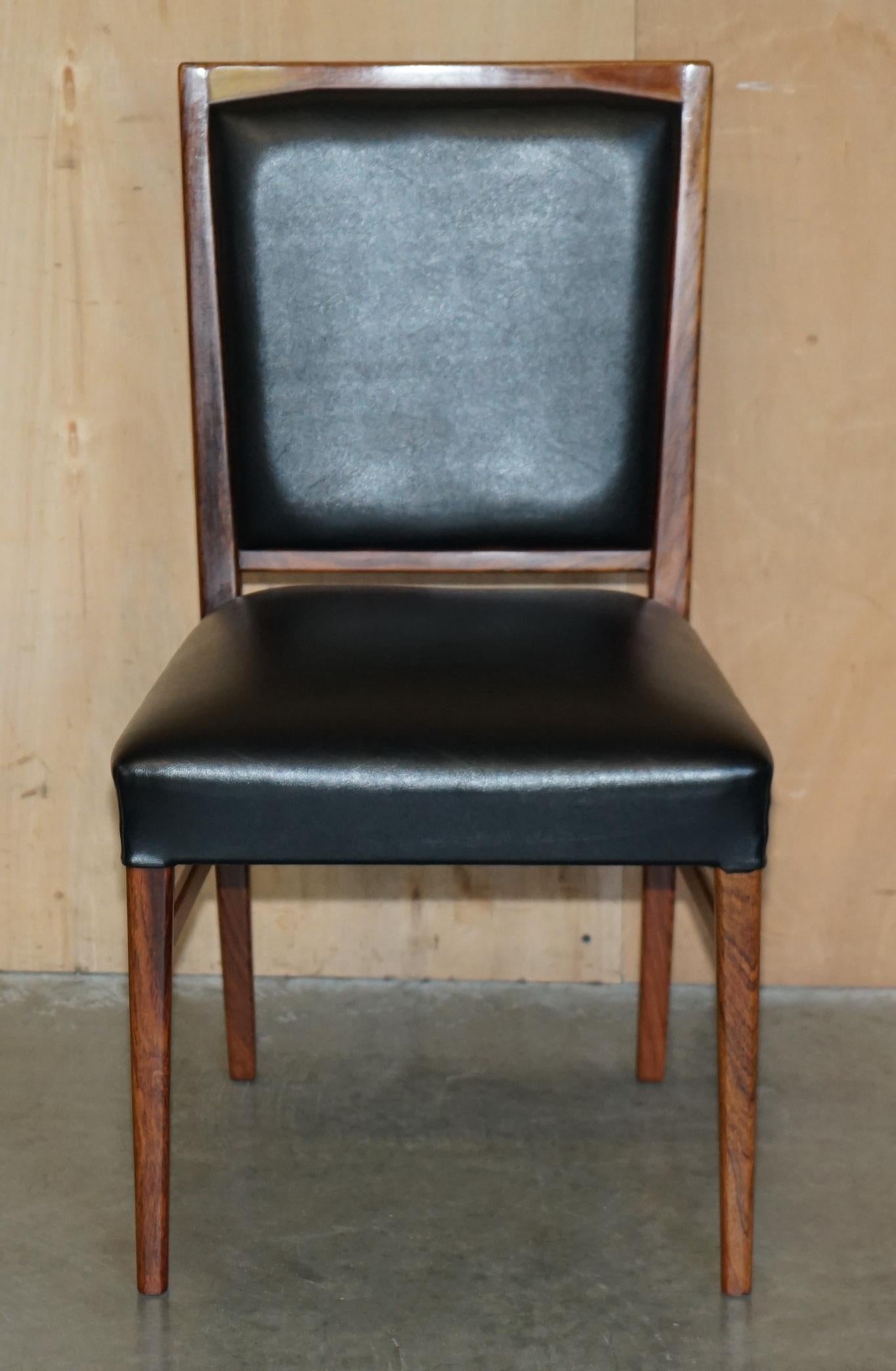 EIGHT STUNNING MID CENTURY MODERN 1970's GORDON RUSSELL HARDWOOD DINING CHAIRS For Sale 6