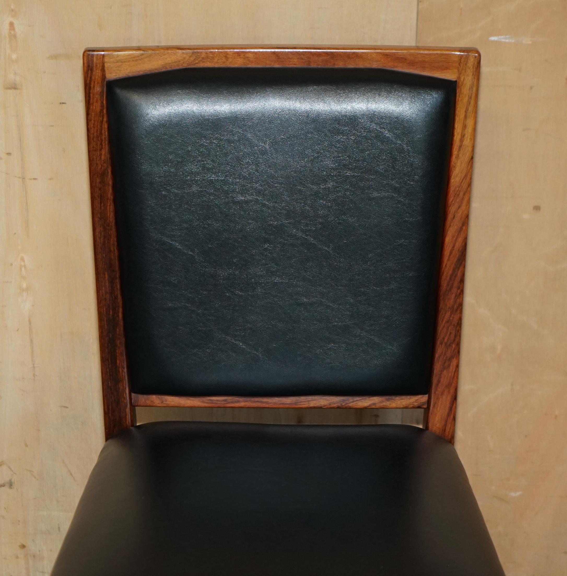EIGHT STUNNING MID CENTURY MODERN 1970's GORDON RUSSELL HARDWOOD DINING CHAIRS For Sale 7