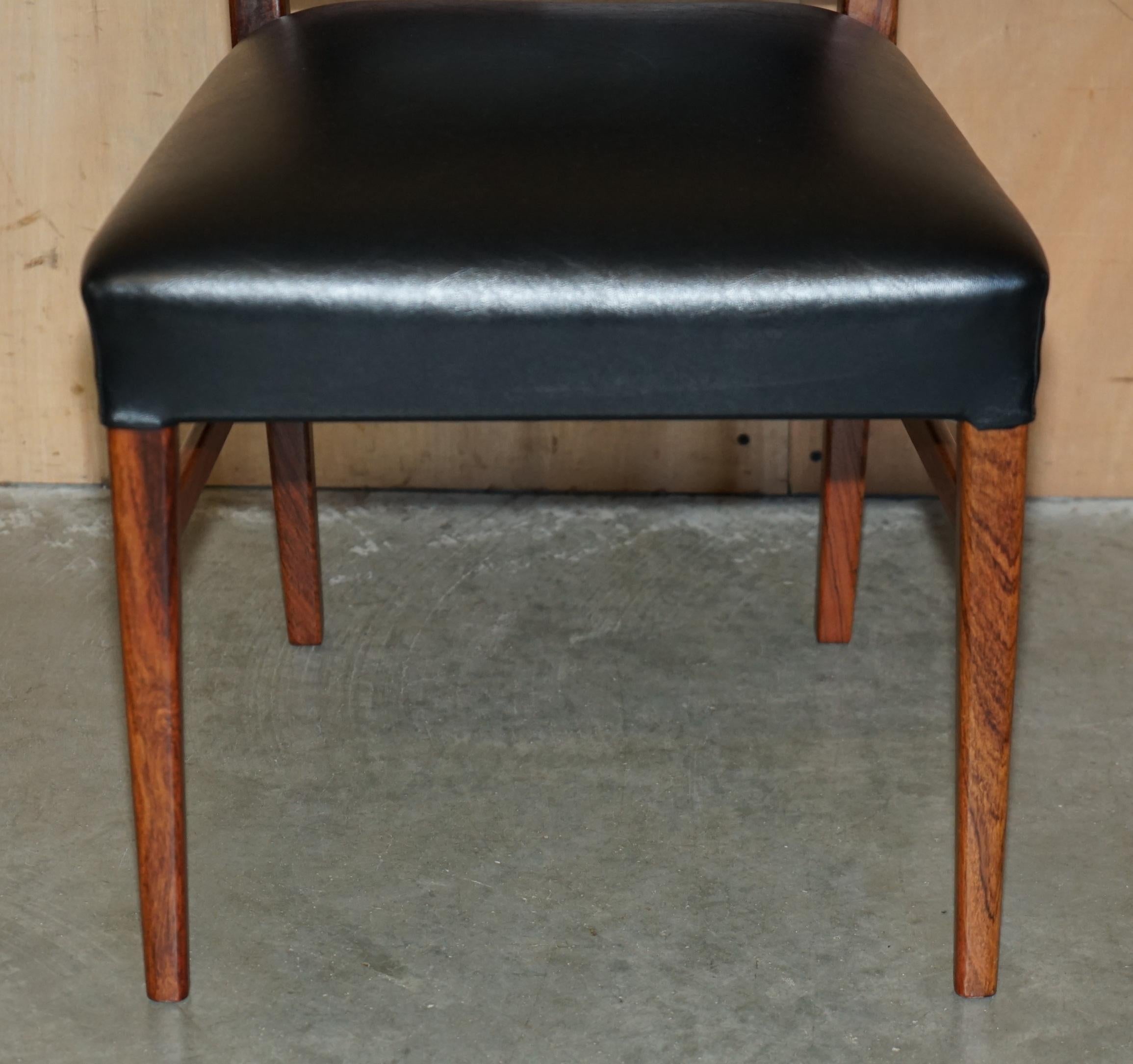 EIGHT STUNNING MID CENTURY MODERN 1970's GORDON RUSSELL HARDWOOD DINING CHAIRS For Sale 8