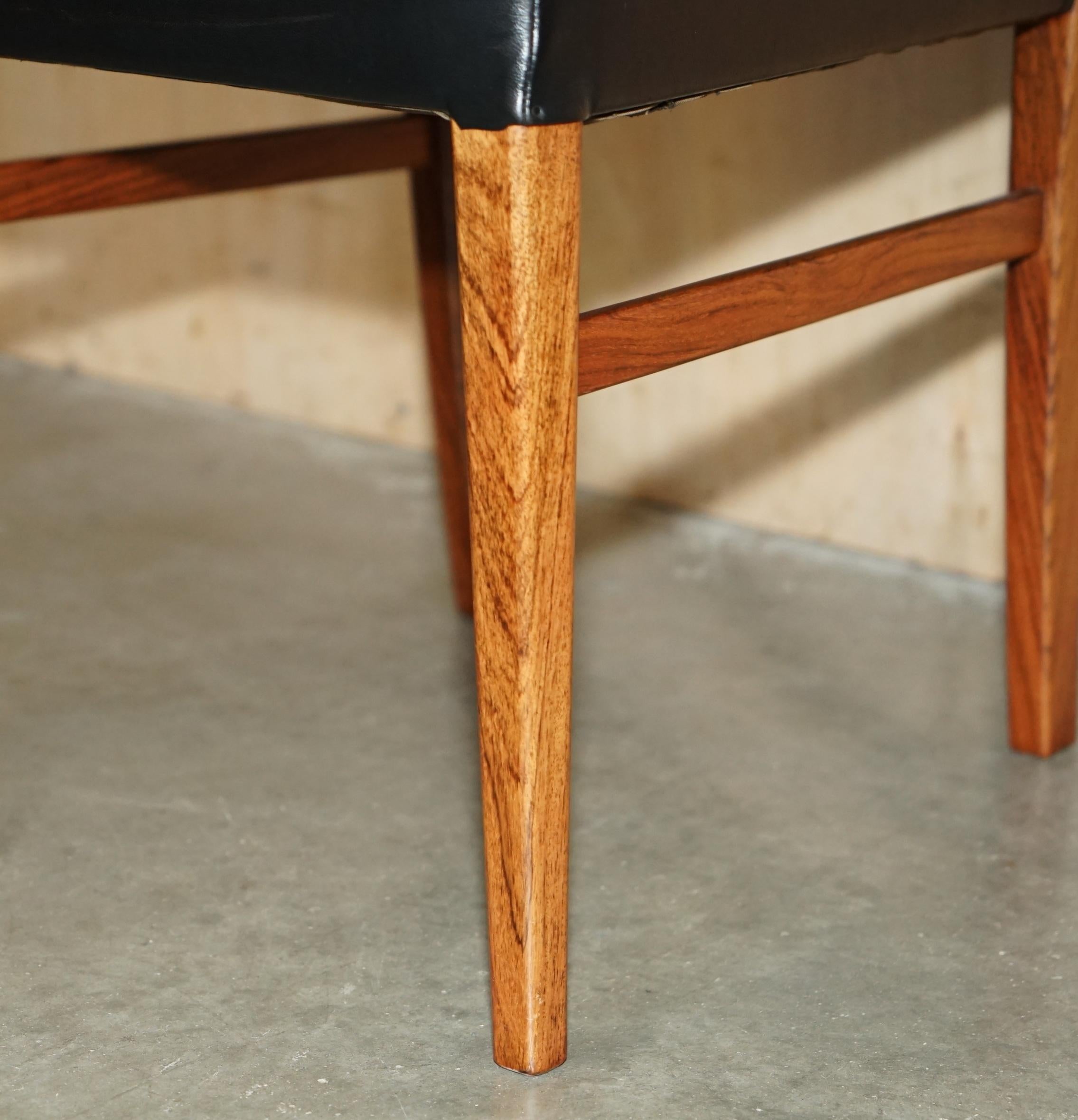 EIGHT STUNNING MID CENTURY MODERN 1970's GORDON RUSSELL HARDWOOD DINING CHAIRS For Sale 9