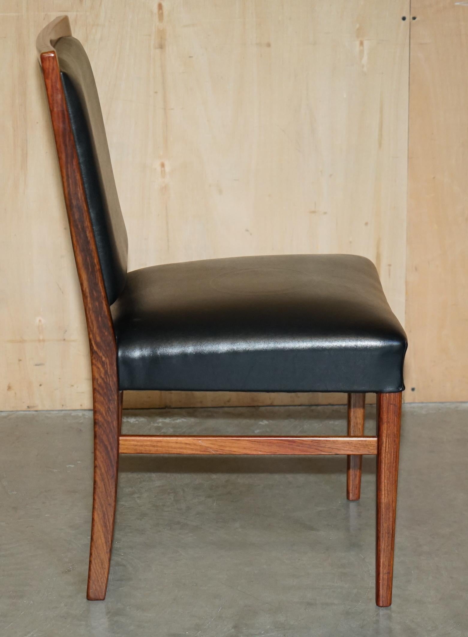 EIGHT STUNNING MID CENTURY MODERN 1970's GORDON RUSSELL HARDWOOD DINING CHAIRS For Sale 10