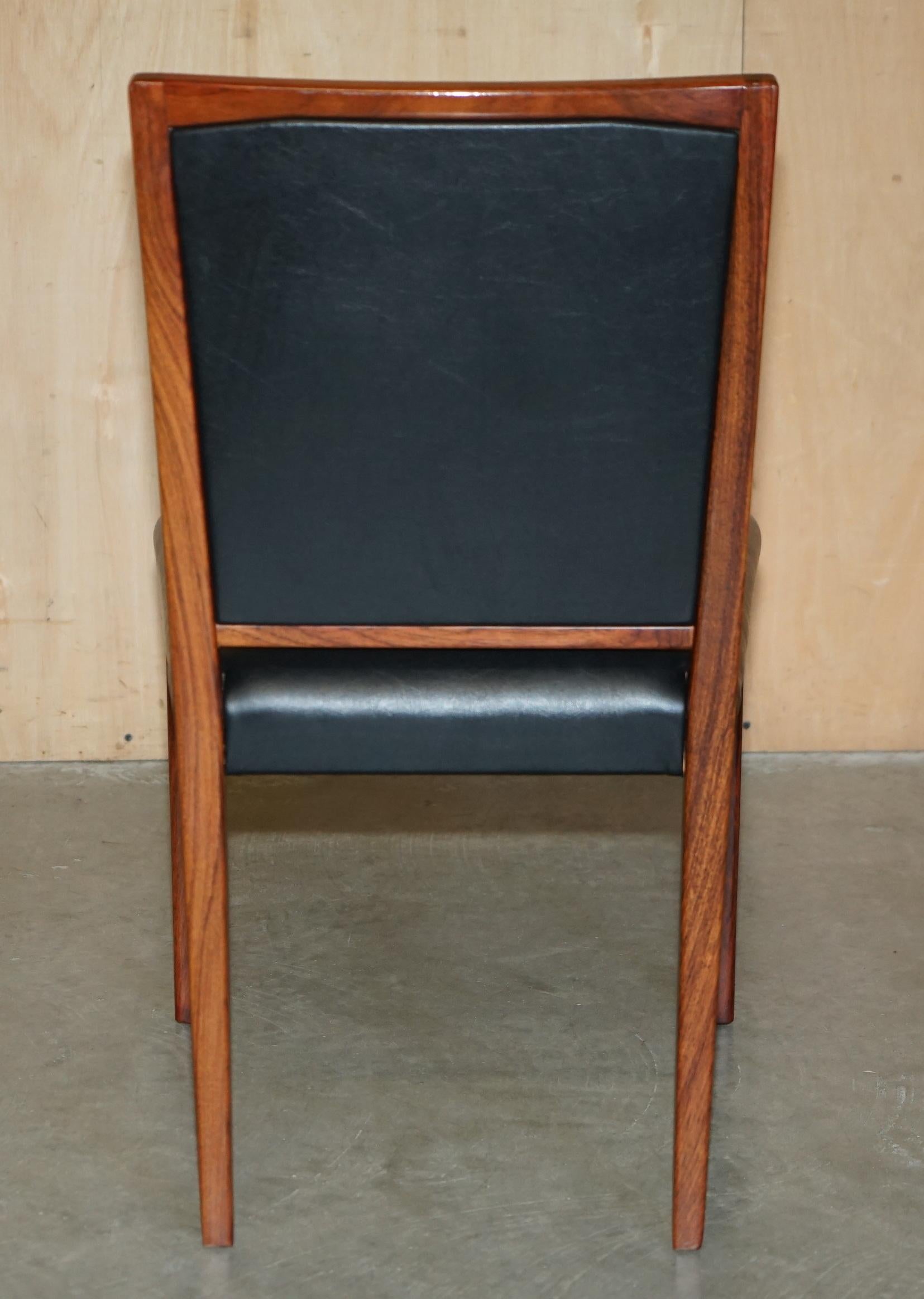 EIGHT STUNNING MID CENTURY MODERN 1970's GORDON RUSSELL HARDWOOD DINING CHAIRS For Sale 11