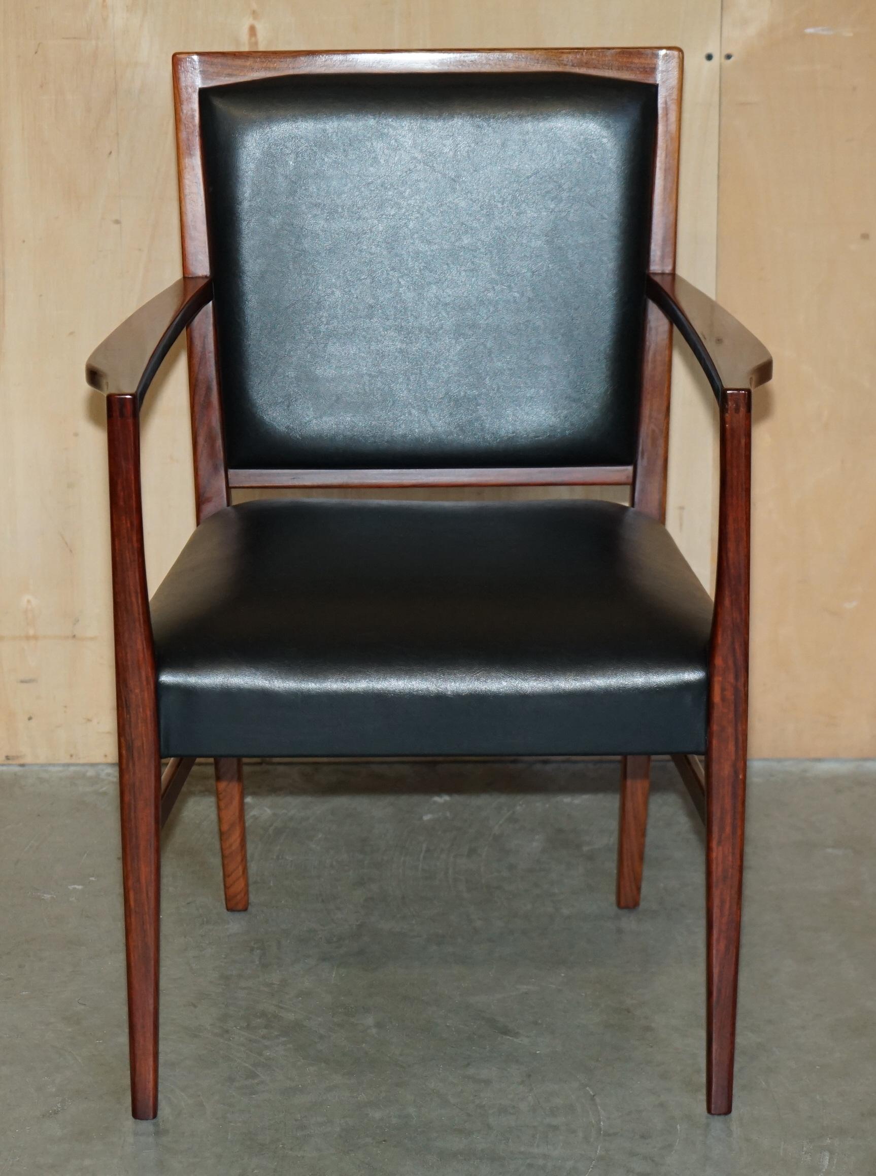 English EIGHT STUNNING MID CENTURY MODERN 1970's GORDON RUSSELL HARDWOOD DINING CHAIRS For Sale