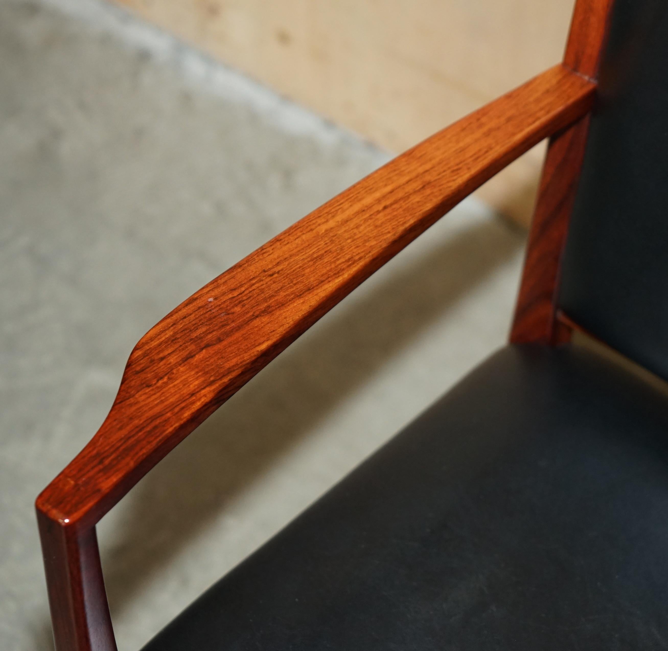 Hand-Crafted EIGHT STUNNING MID CENTURY MODERN 1970's GORDON RUSSELL HARDWOOD DINING CHAIRS For Sale