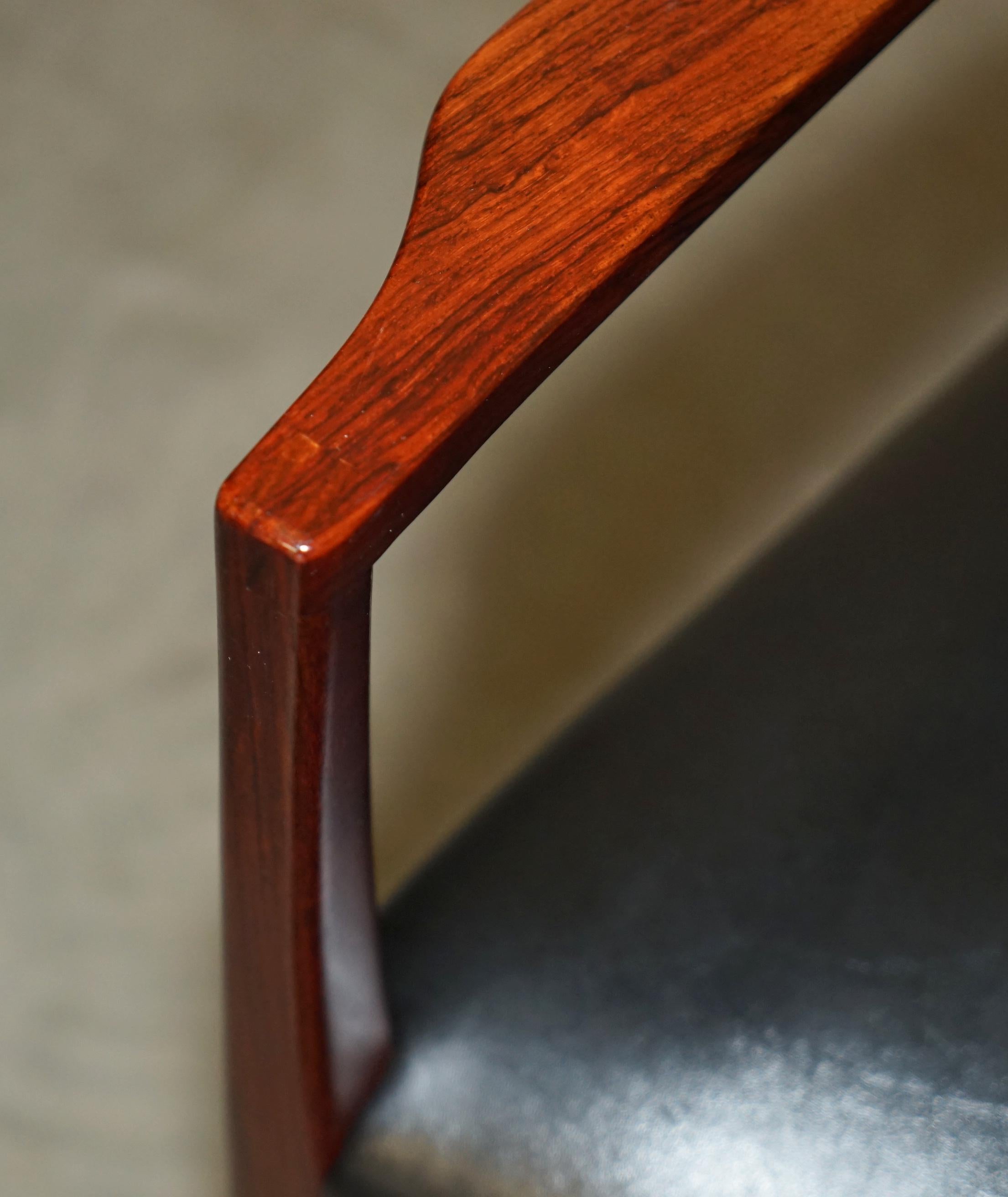 EIGHT STUNNING MID CENTURY MODERN 1970's GORDON RUSSELL HARDWOOD DINING CHAIRS In Good Condition For Sale In West Sussex, Pulborough