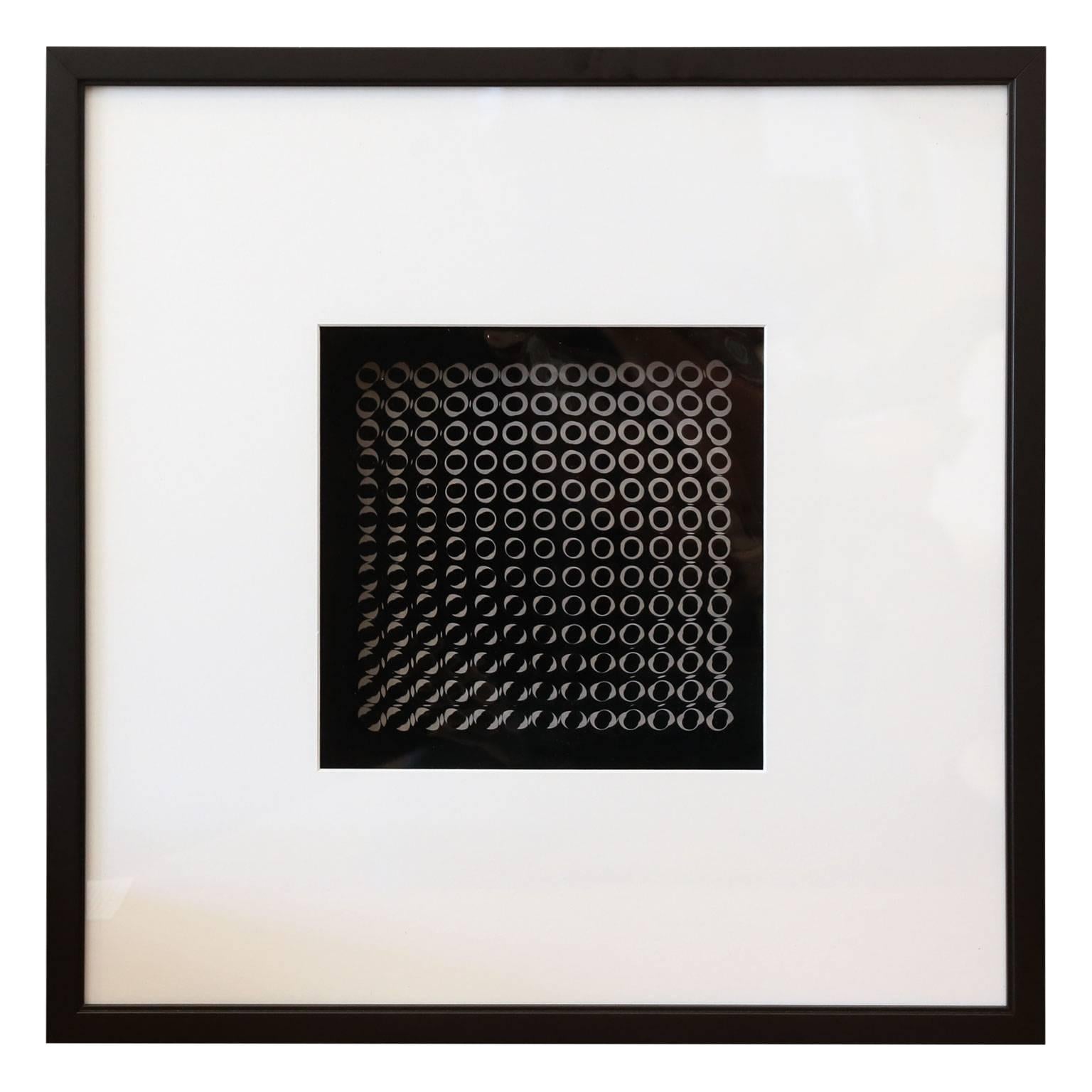 Late 20th Century Six Vasarely Prints, Oeuvres Profondes