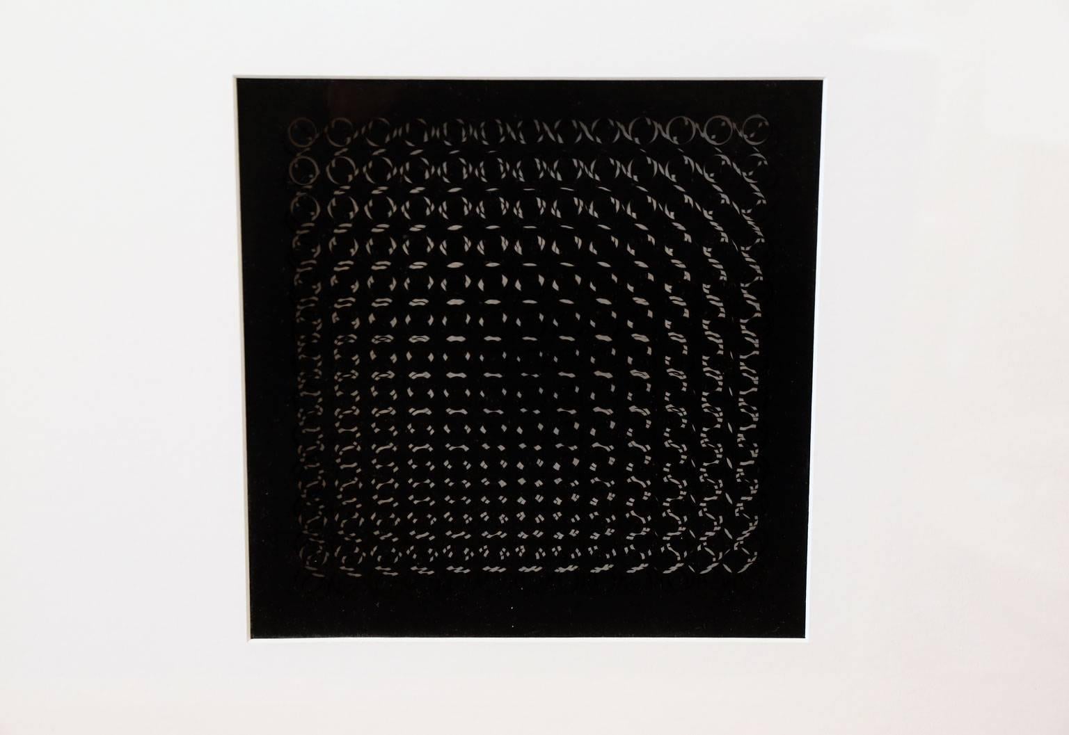 Hand-Crafted Six Vasarely Prints, Oeuvres Profondes