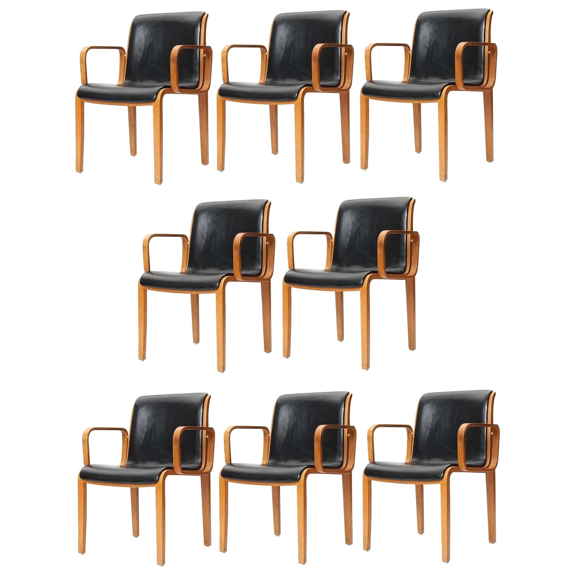 Eight Vintage Armchairs by Bill Stephens for Knoll