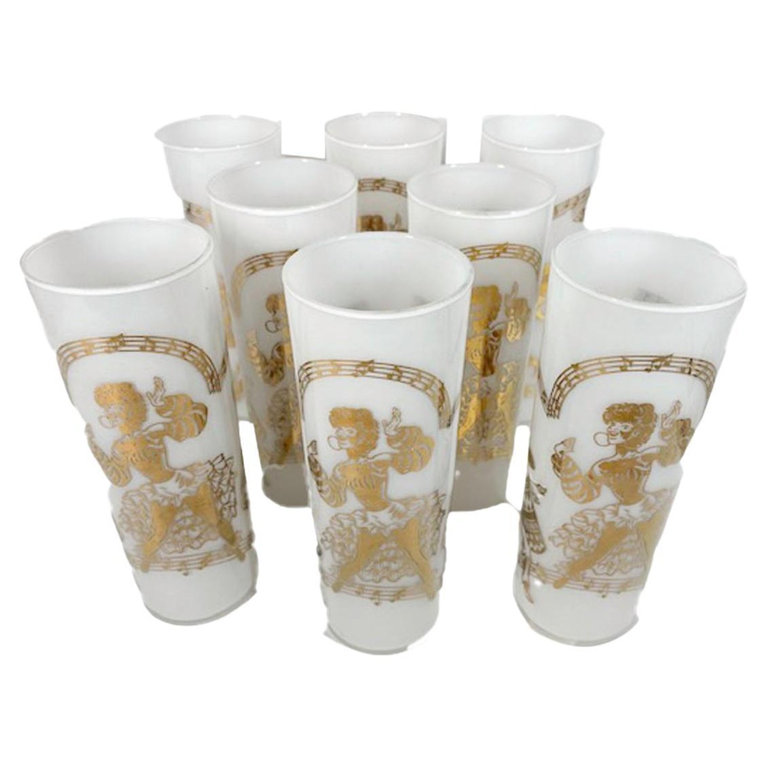 Vintage Federal Glass Tom Collins Glasses, Set of 4 - Hunt and Bloom