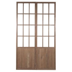 Otto pannelli in rovere smaltato stile vintage