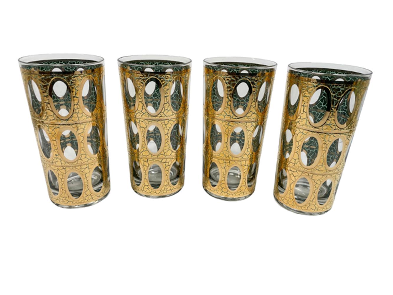Eight Vintage Highball Glasses by Culver, LTD. in the 