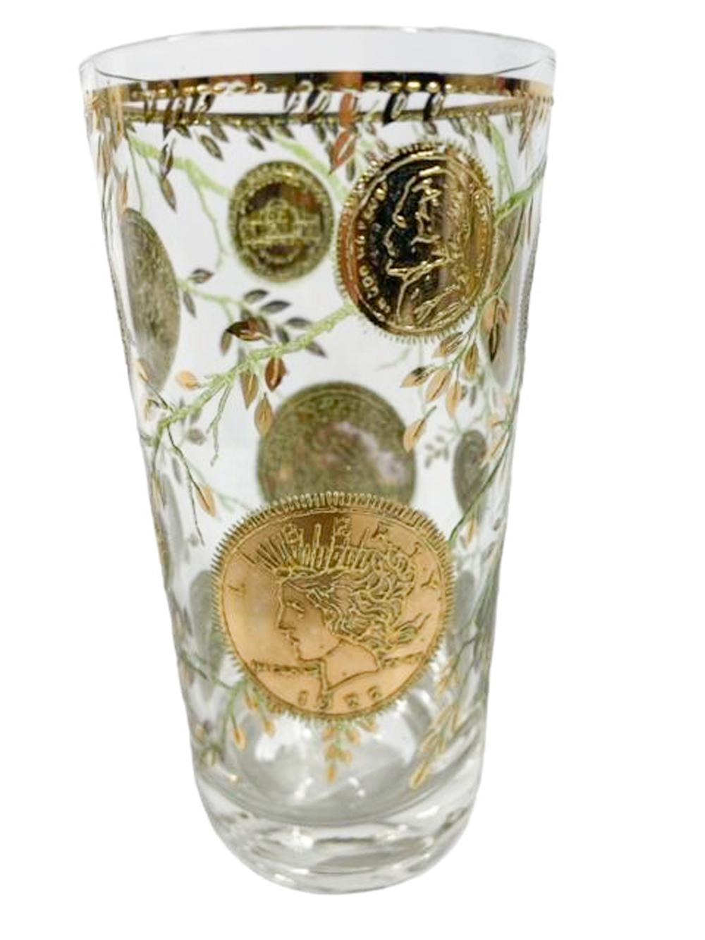 Eight Vintage Highball Glasses in the 