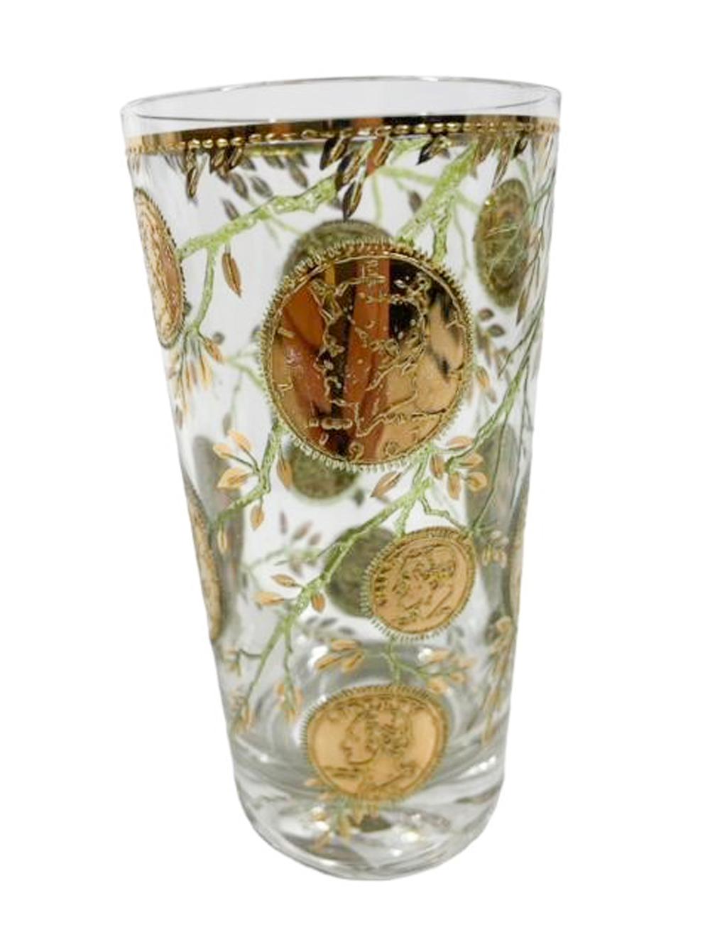 Eight Vintage Highball Glasses in the 