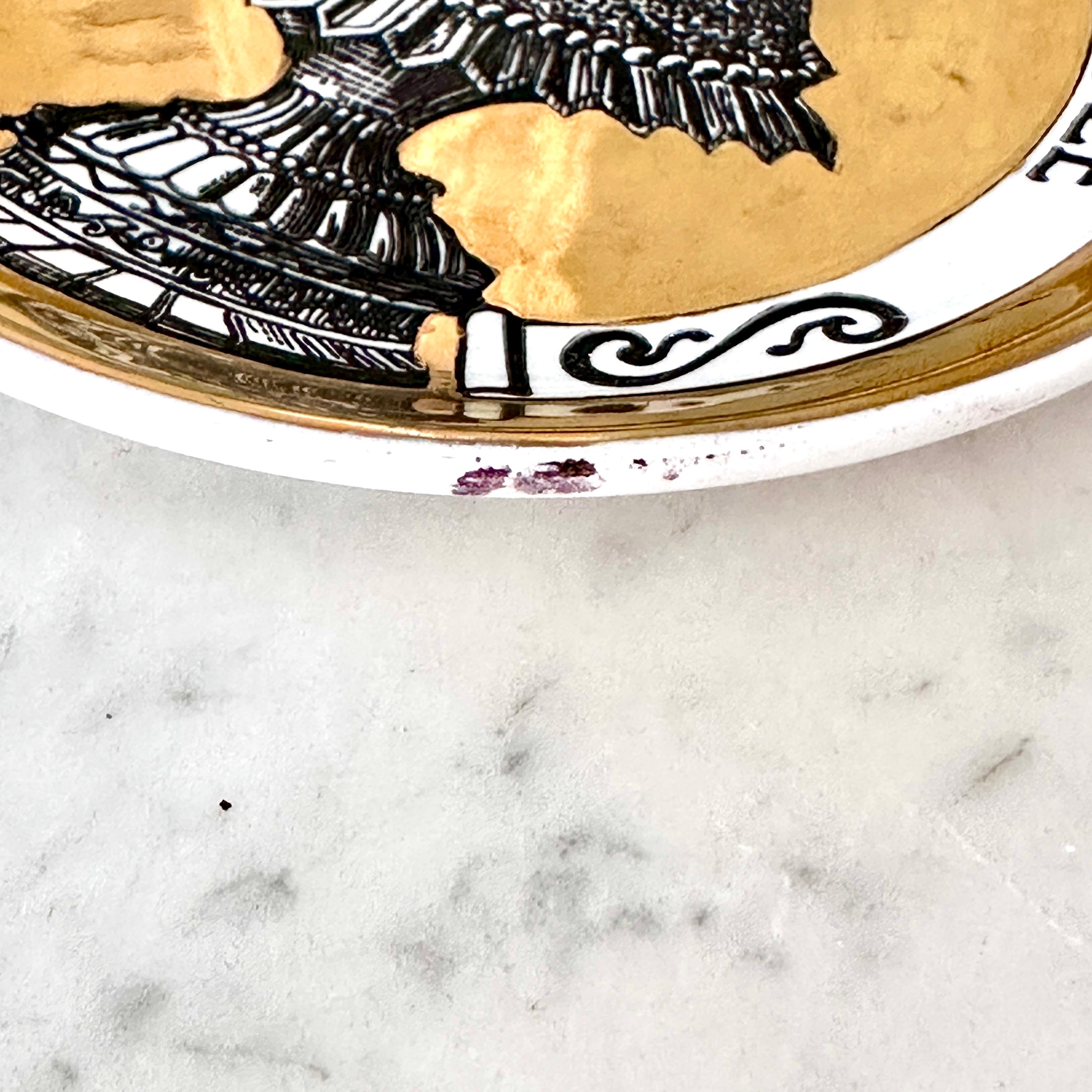 Huit sous-verres Vintage Piero Fornasetti, Appelé DINNER AT EIGHT French Foods en vente 8