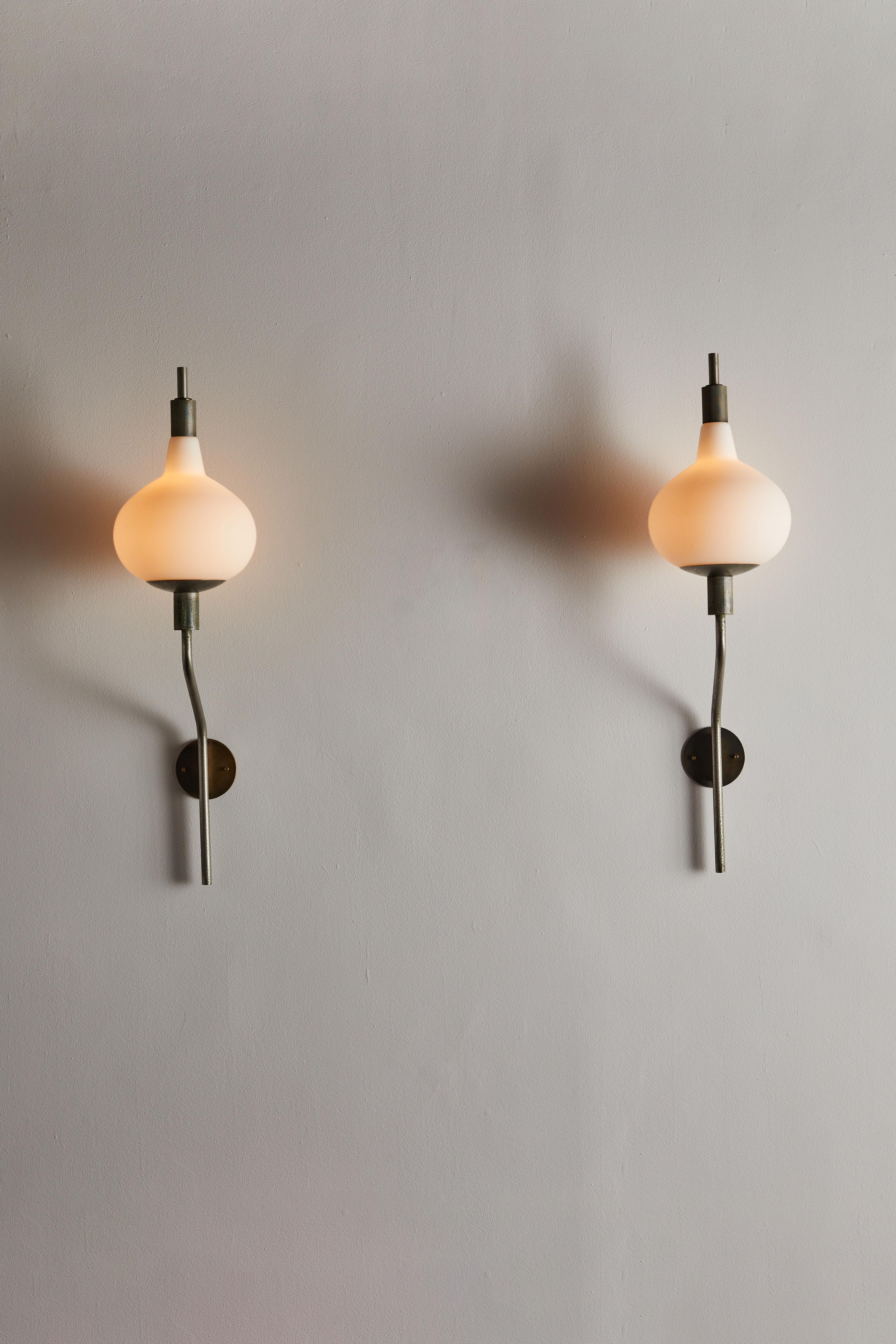 Mid-20th Century Six Wall Lights by Candle