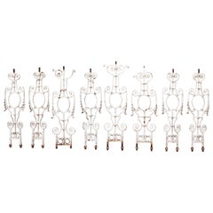 Eight Wrought Iron Balustrades