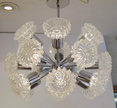 Eighteen-Arm Richard Essig Sputnik Chandelier