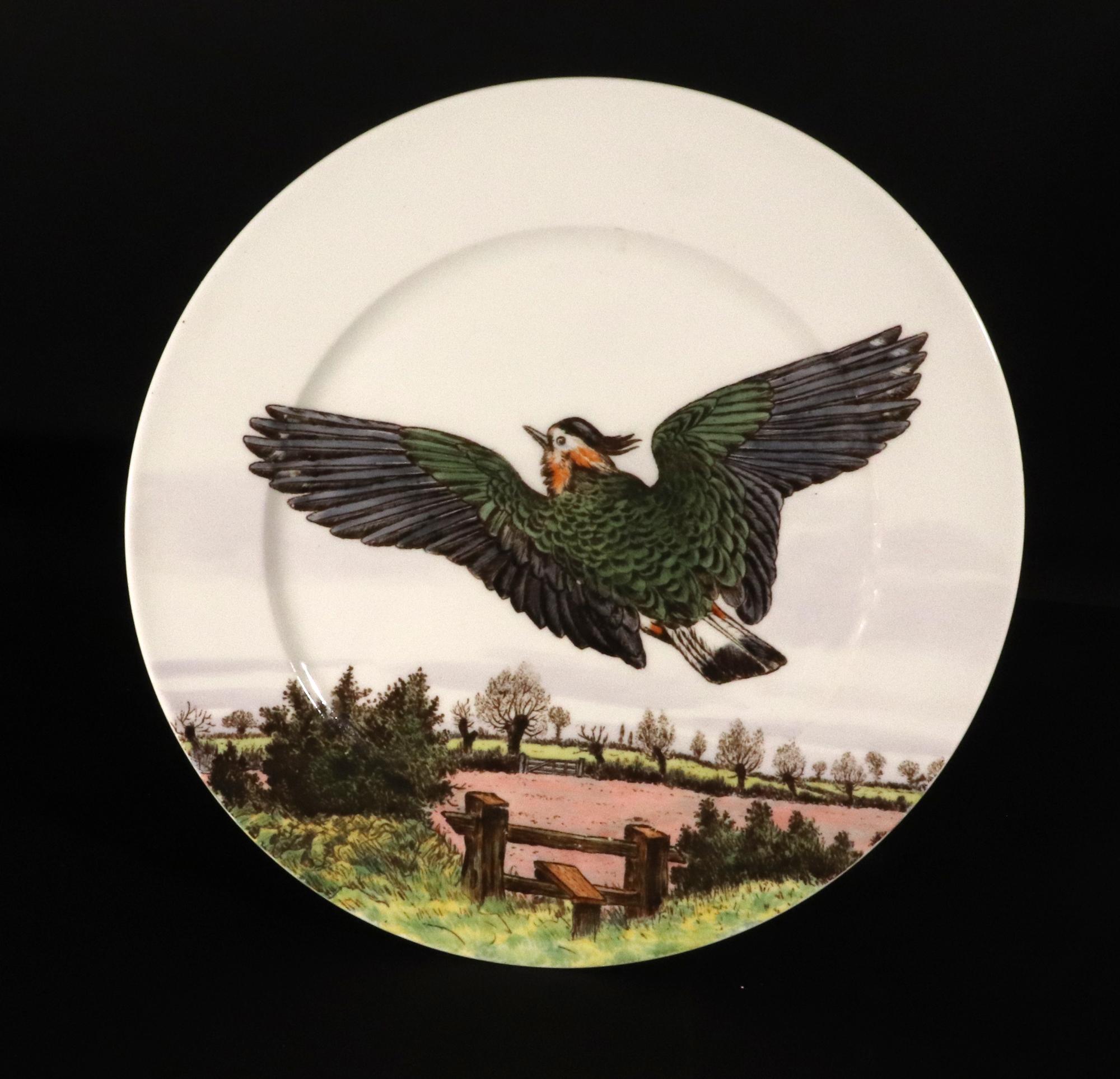 Eighteen English Porcelain Game Bird Plates, Designed by Edward Kennard 11