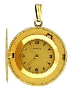 Eighteen Karat Gold Coin-Form Watch