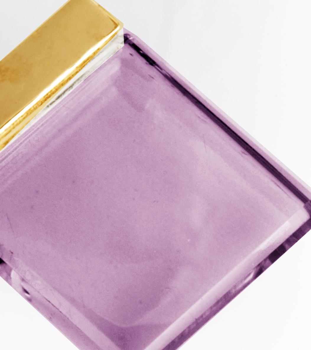 Orecchini in oro rosa a diciotto carati dell'artista con ametiste in vendita 4
