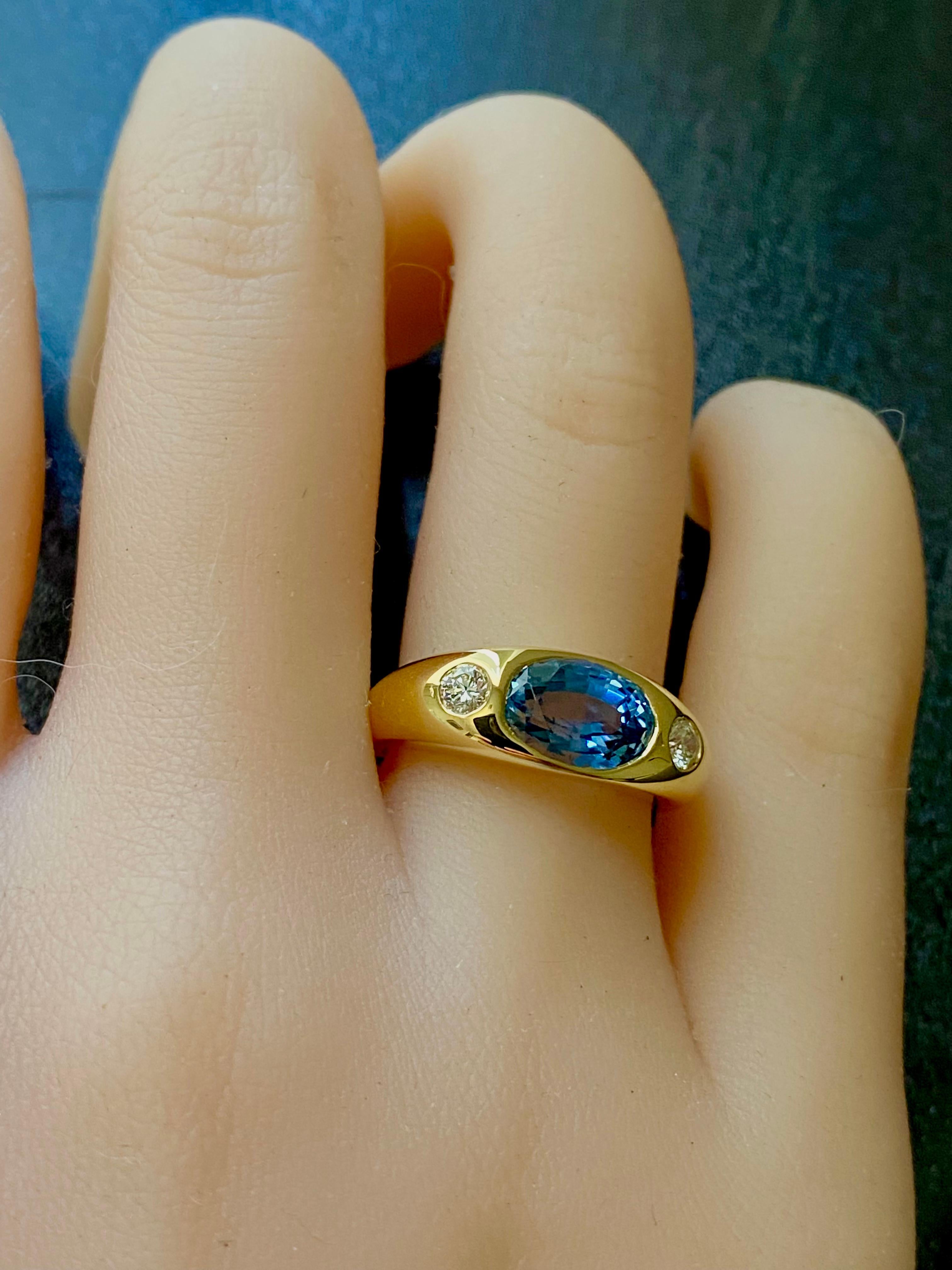 ceylon sapphire gold ring