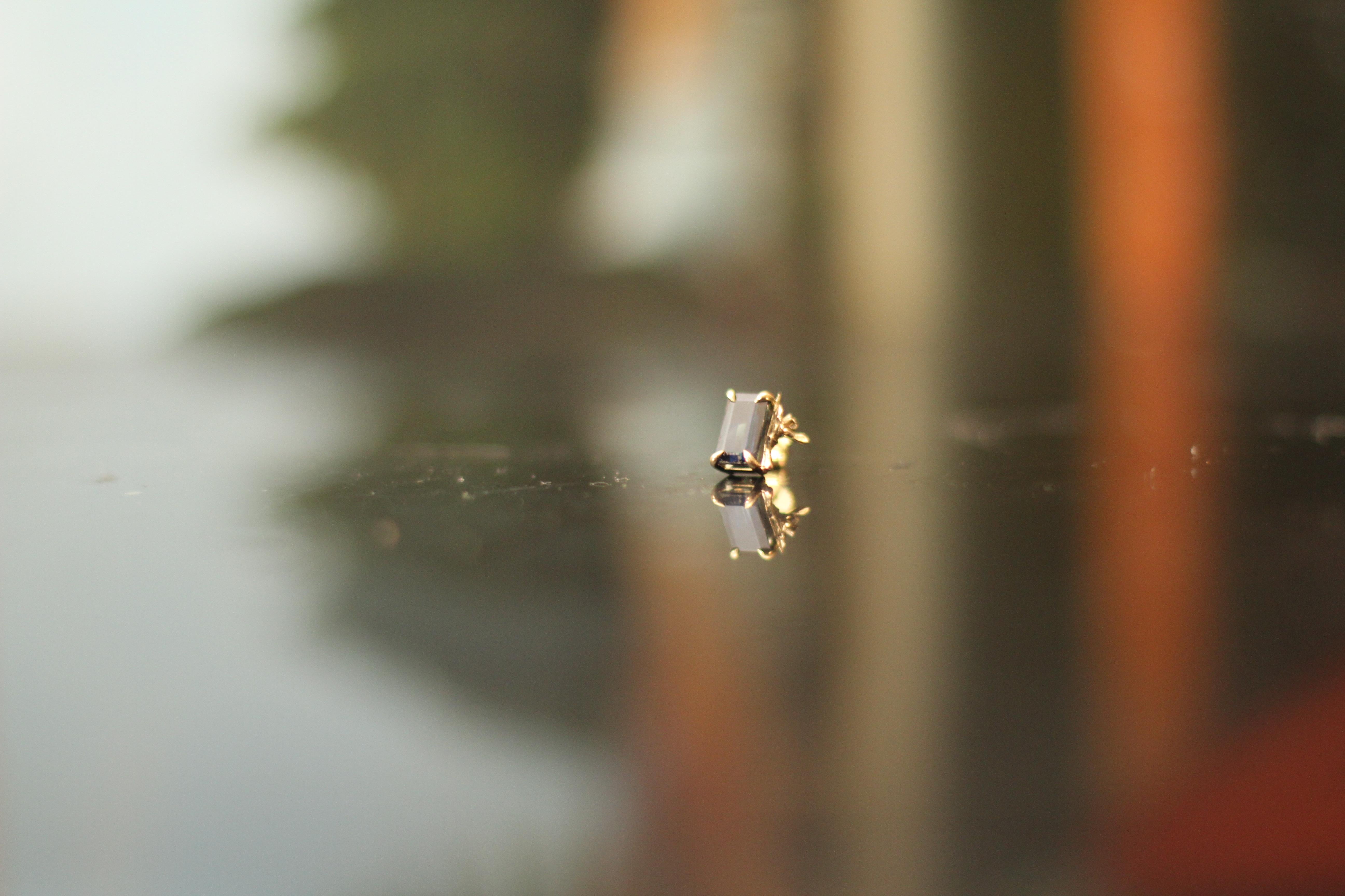 Broche en or jaune 18 carats Tourmaline jonquille contemporaine en vente 1