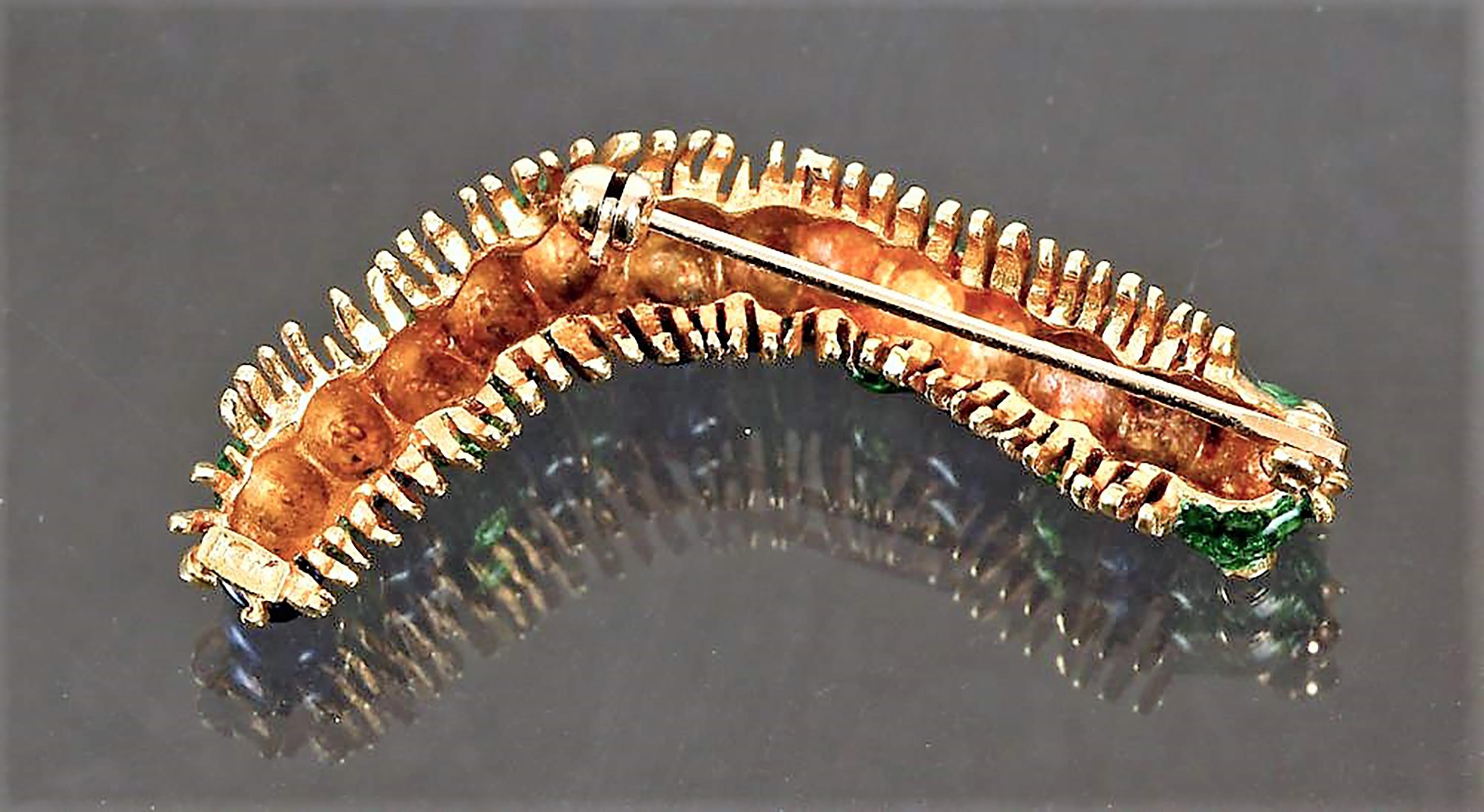 gold caterpillar