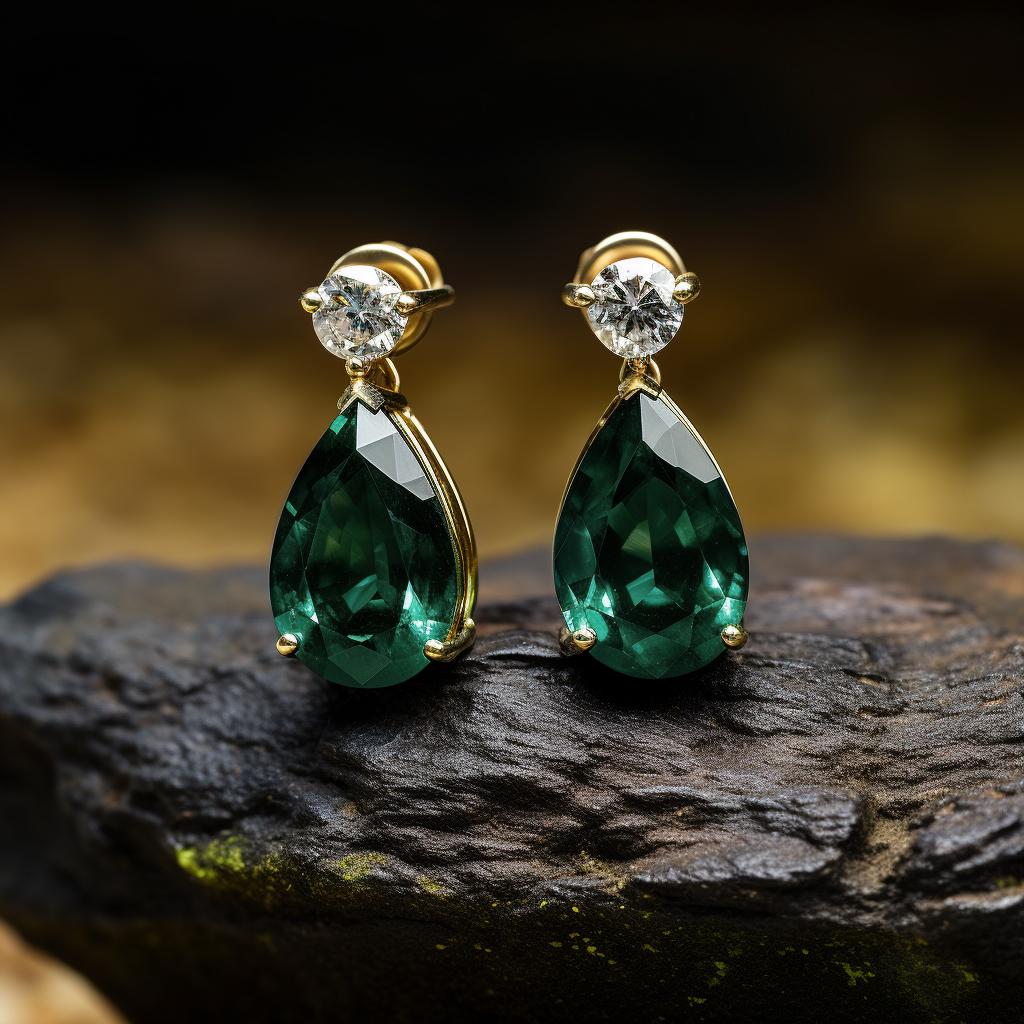 Ces boucles d'oreilles contemporaines en or jaune 18 carats sont composées de tourmalines taille poire et de saphirs ronds. Nous travaillons avec une entreprise allemande de pierres précieuses, présente sur le marché depuis le 19e siècle. Il peut y