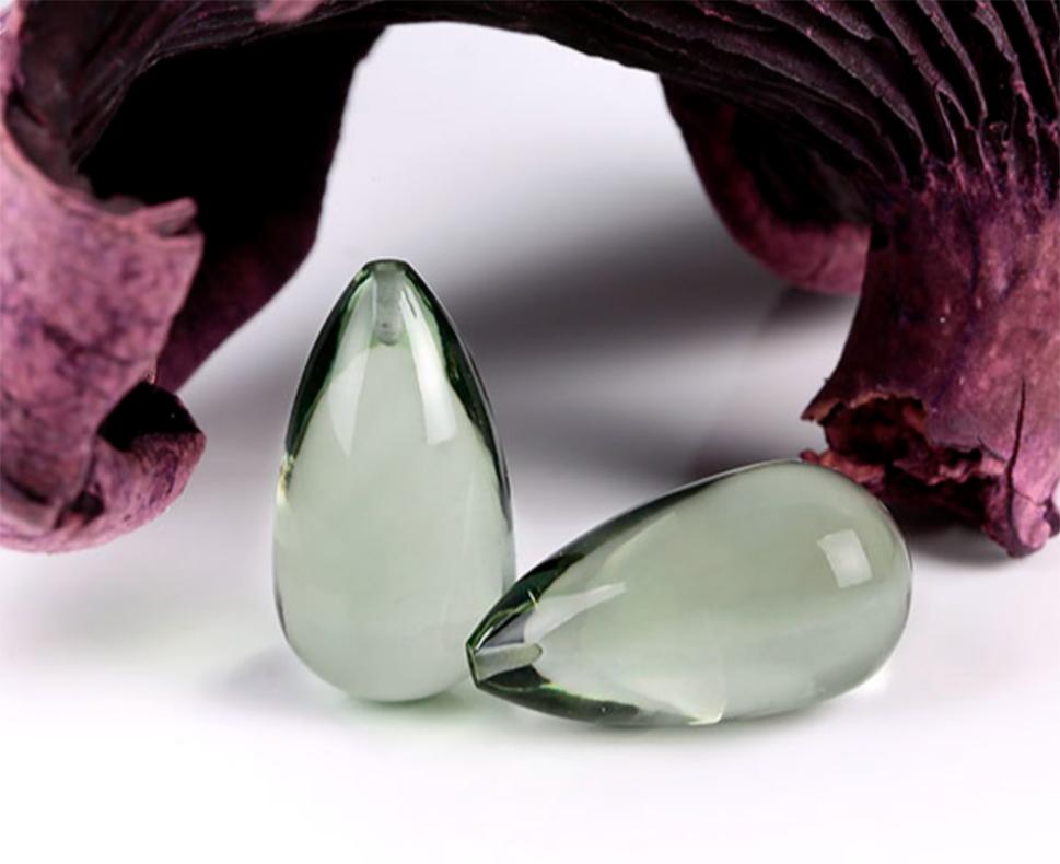 Boucles d'oreilles transformatrices en or jaune 18 carats avec quartz minéral amovible en vente 7