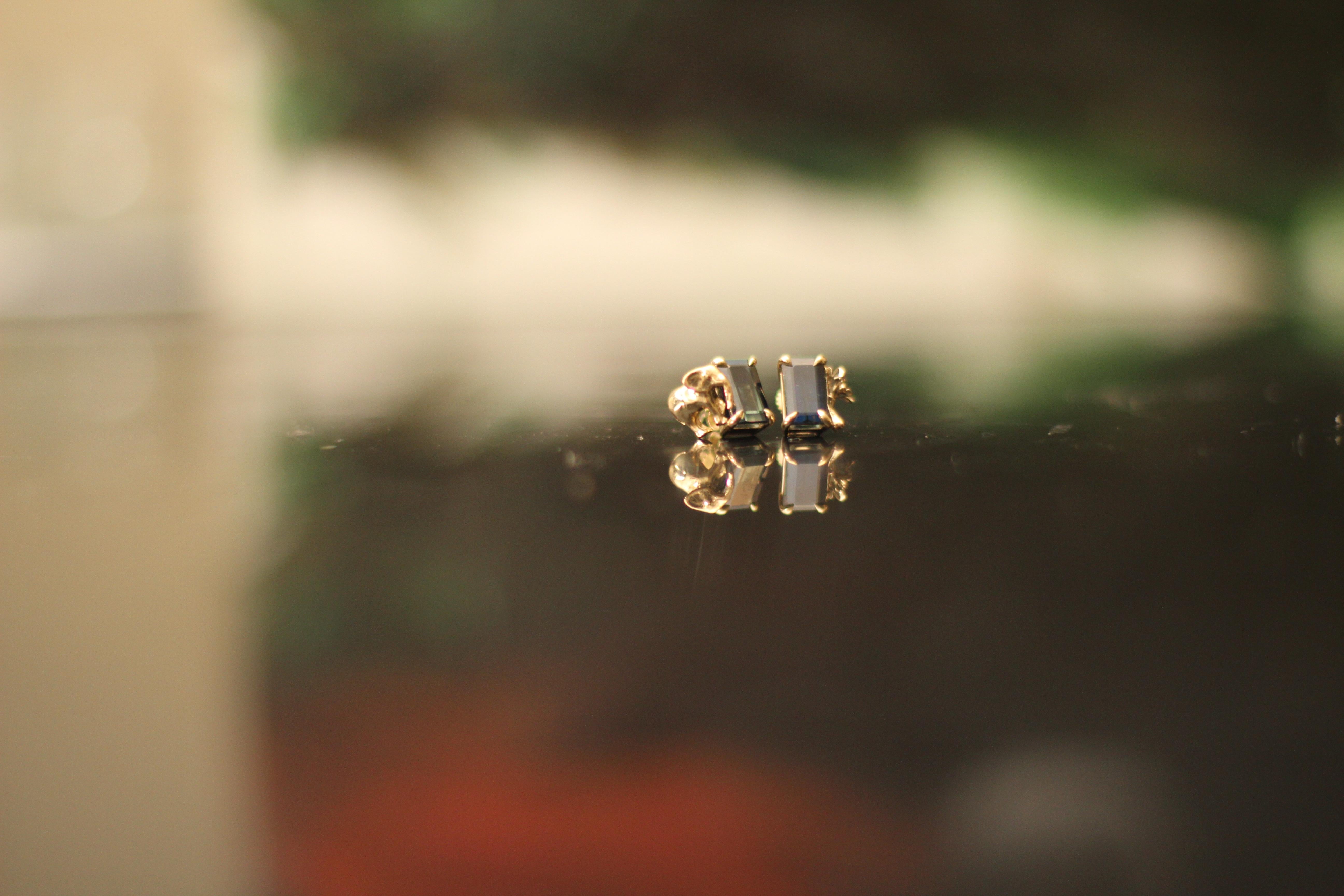 Orecchini Transformer in oro giallo a diciotto carati con tormaline staccabili in vendita 5