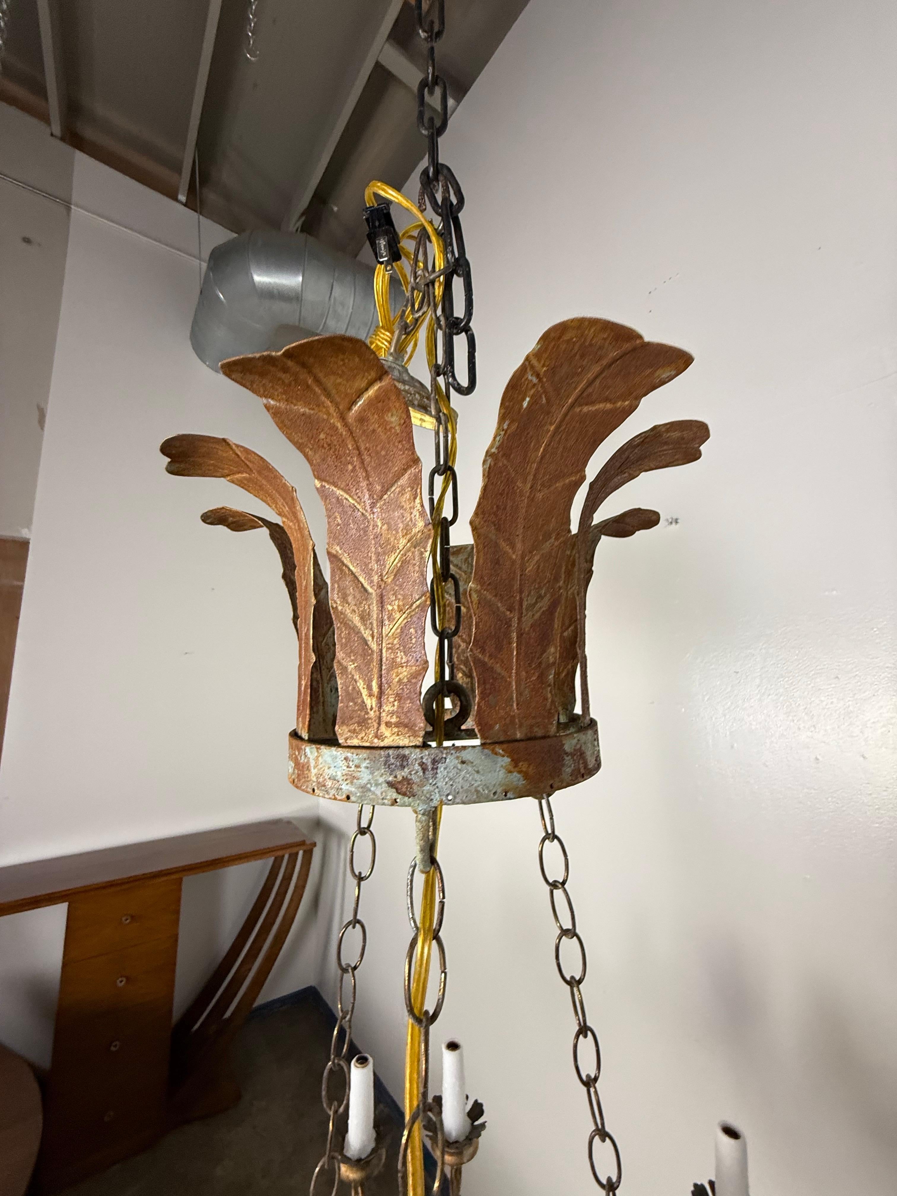 Eighteen Light Spanish Rustic Chandelier 4