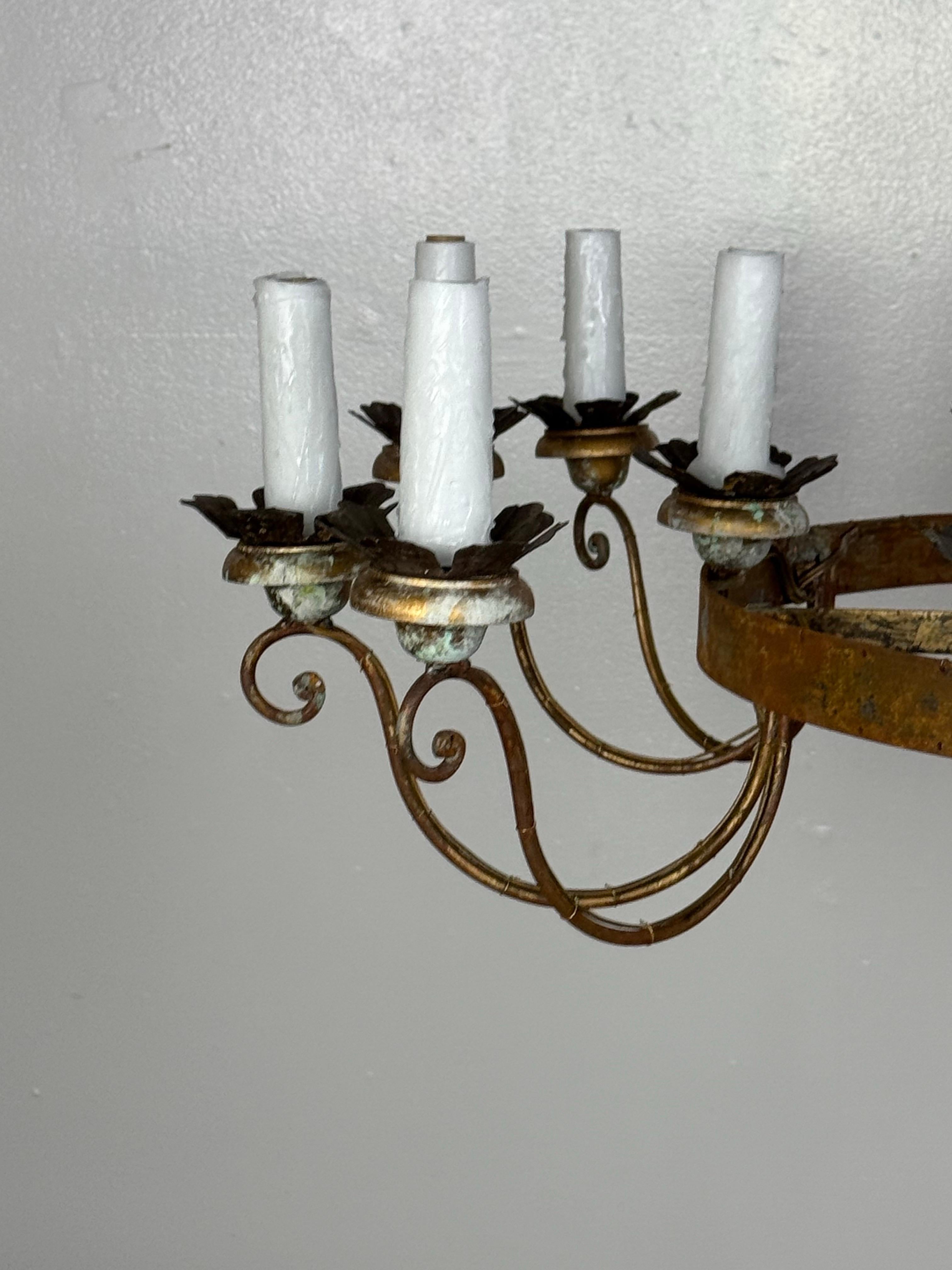 Baroque Eighteen Light Spanish Rustic Chandelier