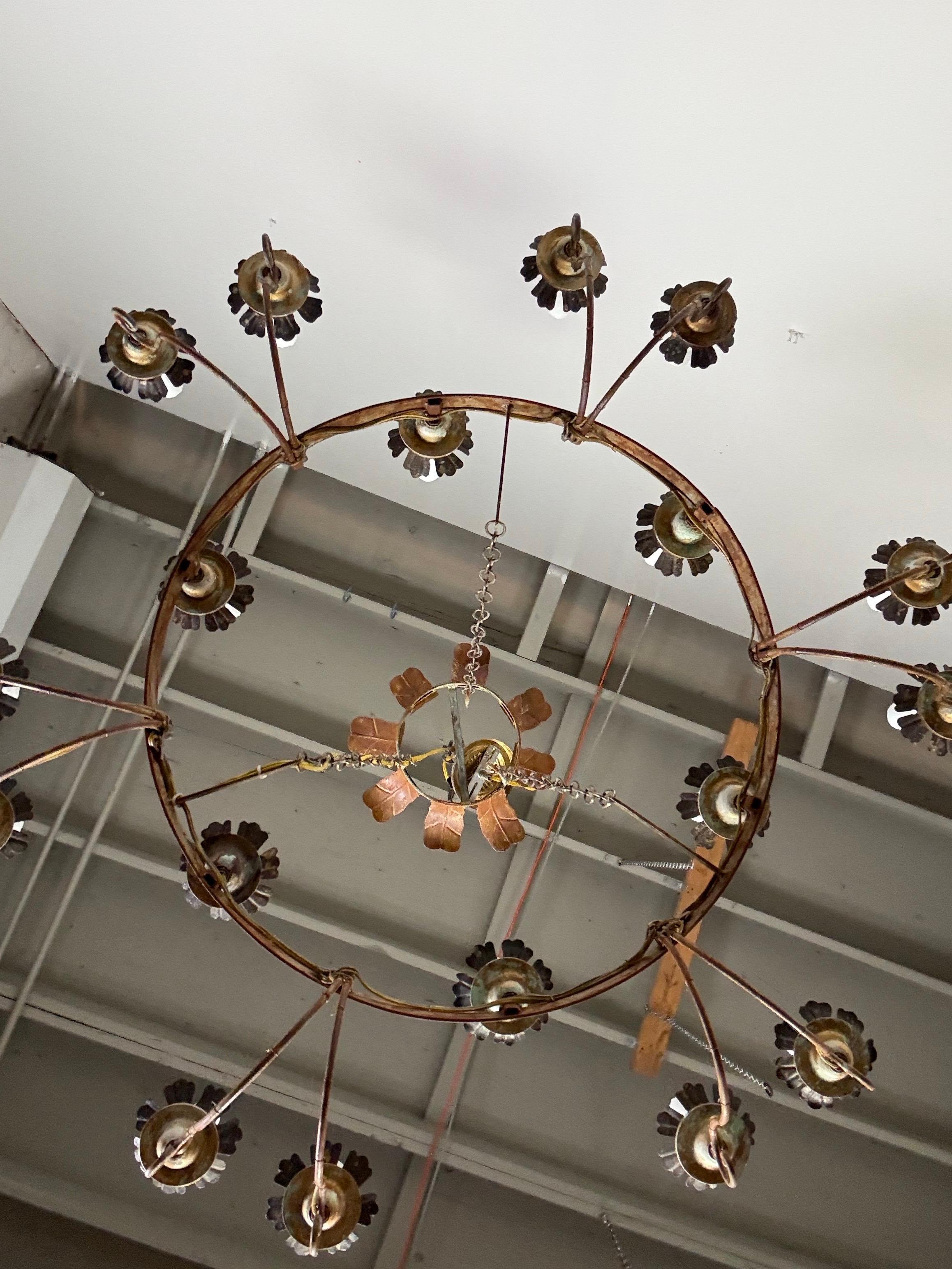 Eighteen Light Spanish Rustic Chandelier 1
