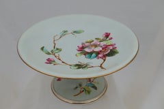 Eighteen piece hand painted porcelain dessert service by William Brownfield