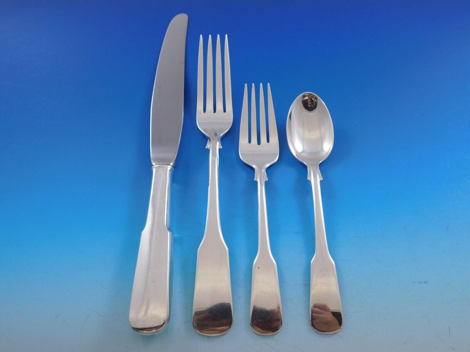 Eighteen Ten 1810 International Sterling Silver Flatware Set Service 102 Pc Din In Excellent Condition For Sale In Big Bend, WI