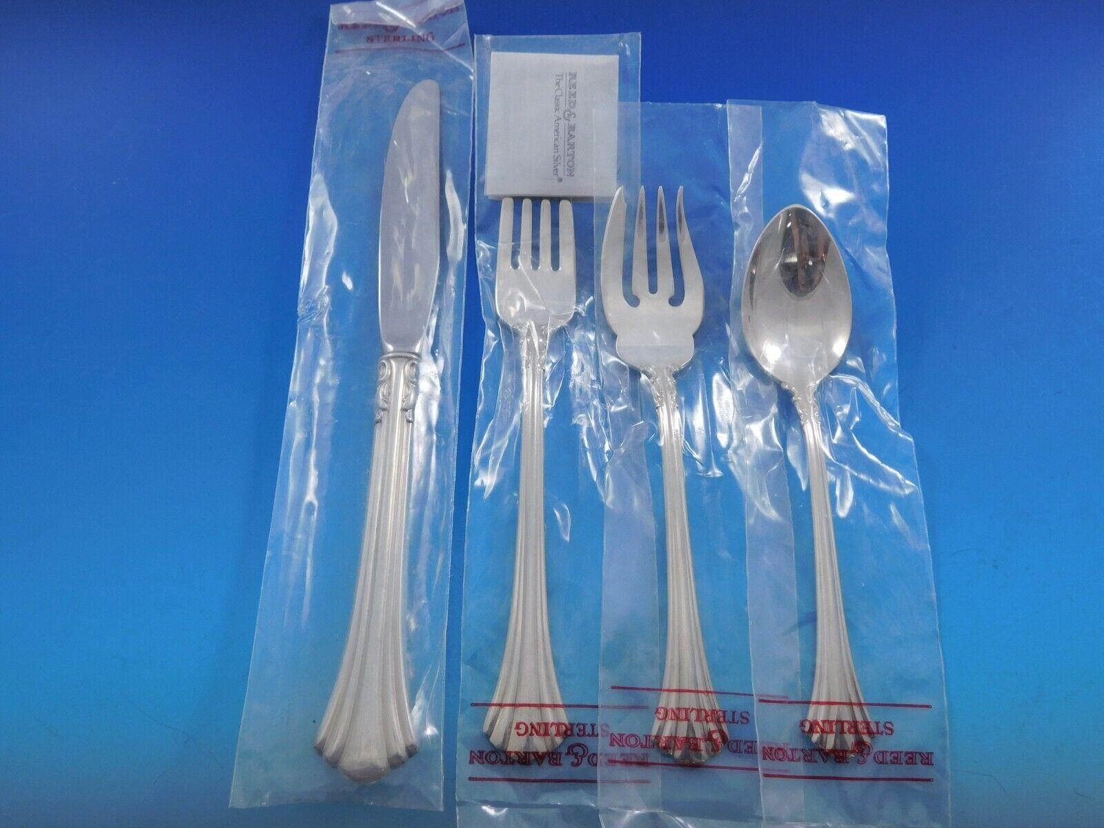 Nord-américain XVIIIe siècle par Reed & Barton Set de couverts en argent Sterling 67 pcs Nouveau en vente