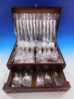 Eighteenth Century by Reed & Barton Sterling Silver Flatware Set Service 65 New